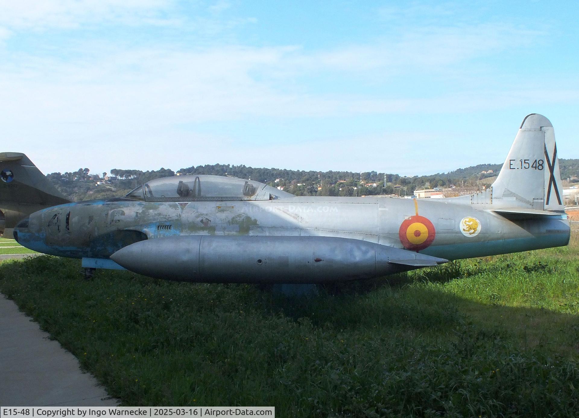E15-48, 1957 Lockheed T-33A Shooting Star C/N 580-1311, Lockheed T-33A Shooting Star at the FPAC (Fundació Parc Aeronàutic de Catalunya) Museu Aeronàutic de Catalunya at Sabadell airport