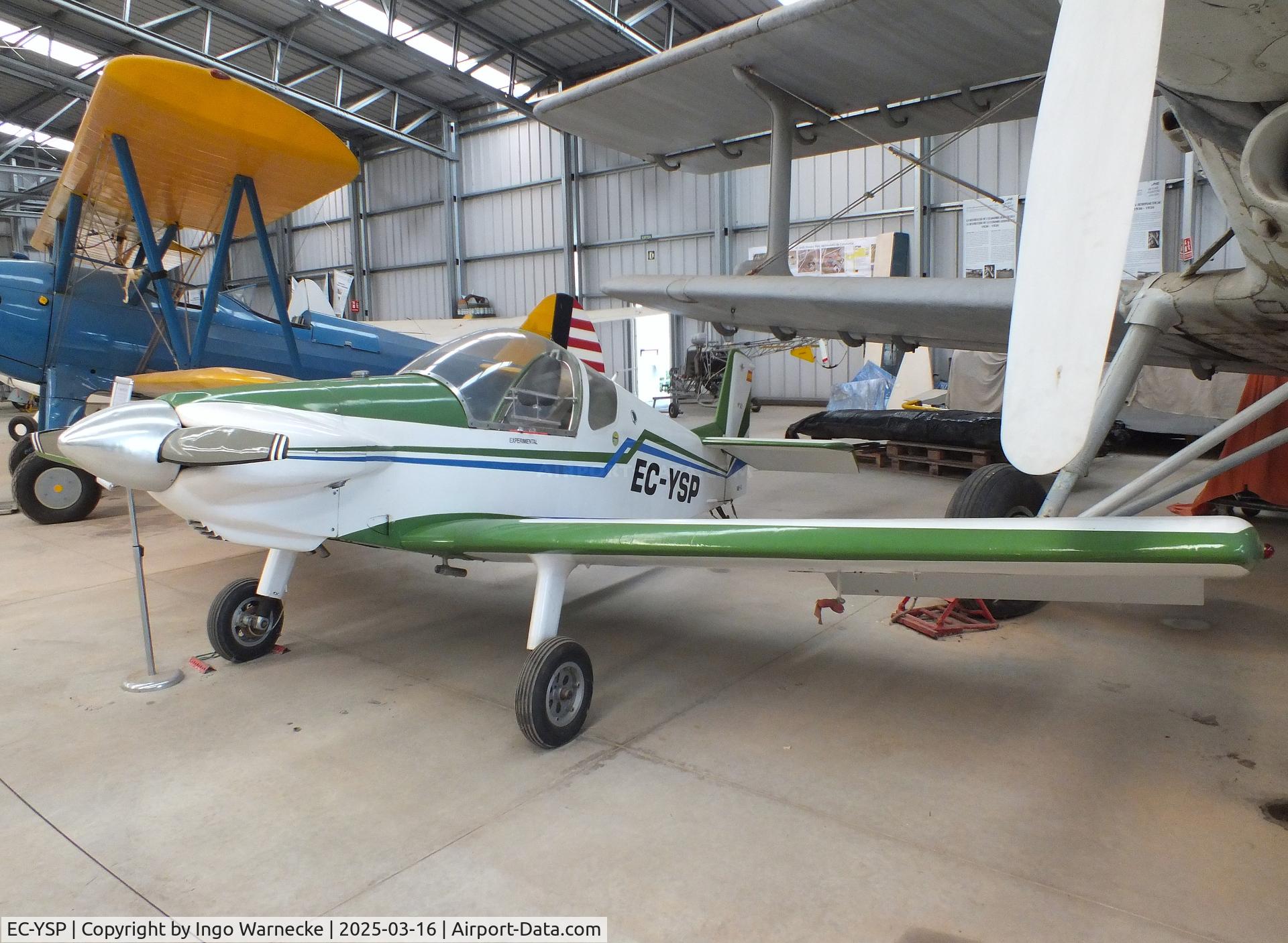 EC-YSP, 2001 Brugger MB-2 Colibri C/N 1-82, Brügger MB-2 Colibri at the FPAC (Fundació Parc Aeronàutic de Catalunya) Museu Aeronàutic de Catalunya at Sabadell airport