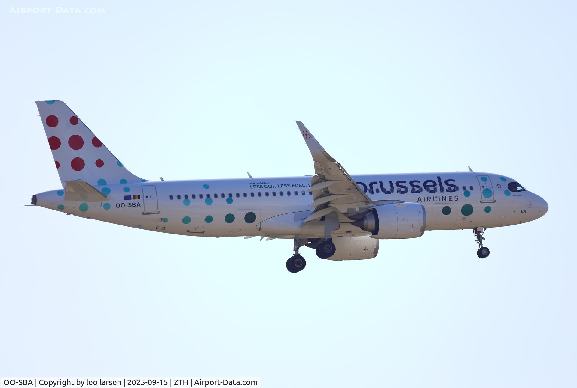OO-SBA, 2023 Airbus A320-251N C/N 11600, Zakynthos 15.9.2025