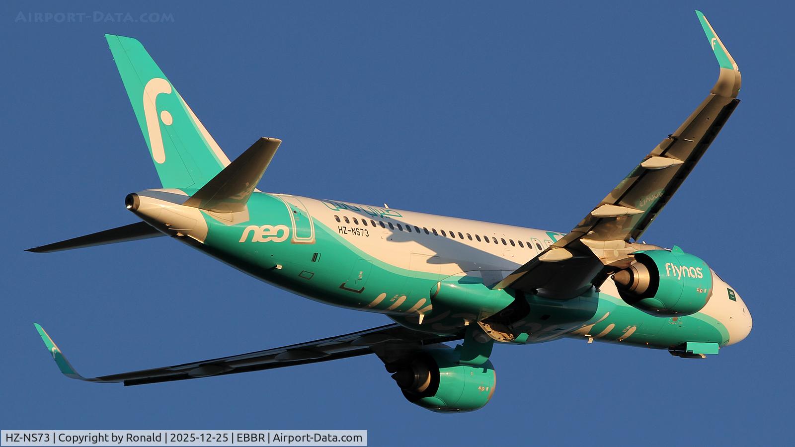 HZ-NS73, 2023 Airbus A320-251N C/N 11746, at ebbr