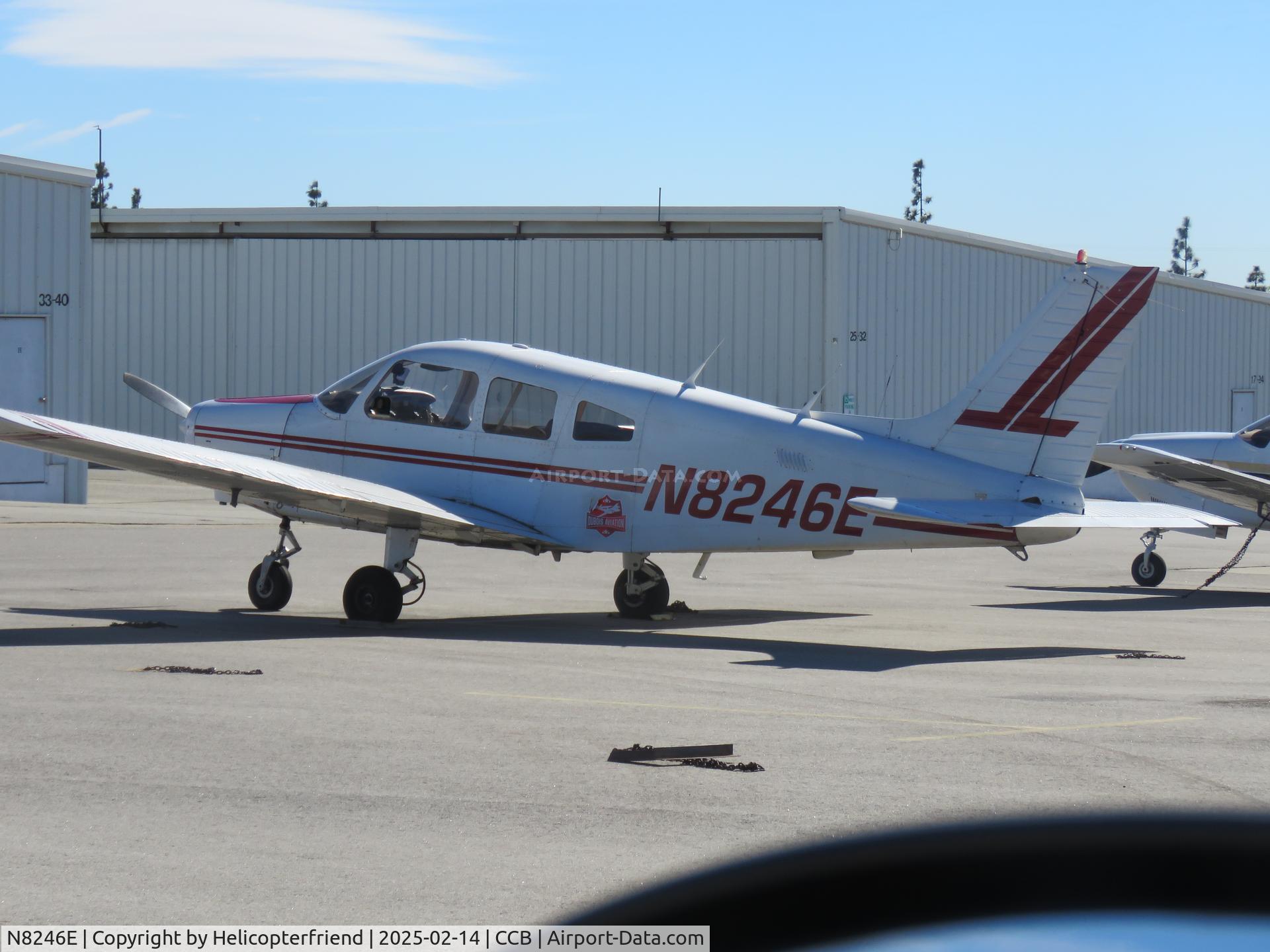 N8246E, 1982 Piper PA-28-161 C/N 28-8216189, Parked in transit parking