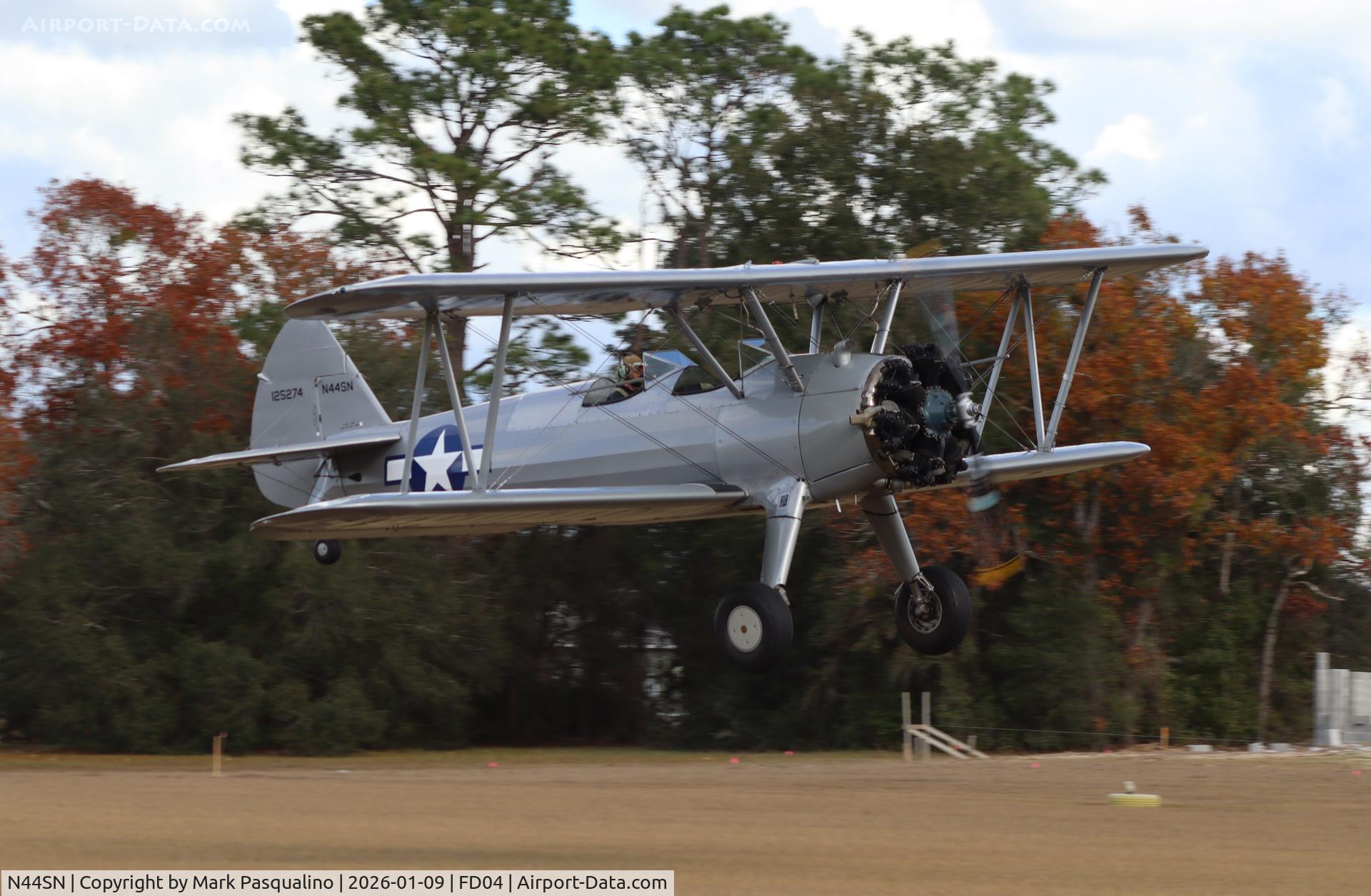 N44SN, 1941 Boeing A75N1(PT17) C/N 75-2763, Stearman