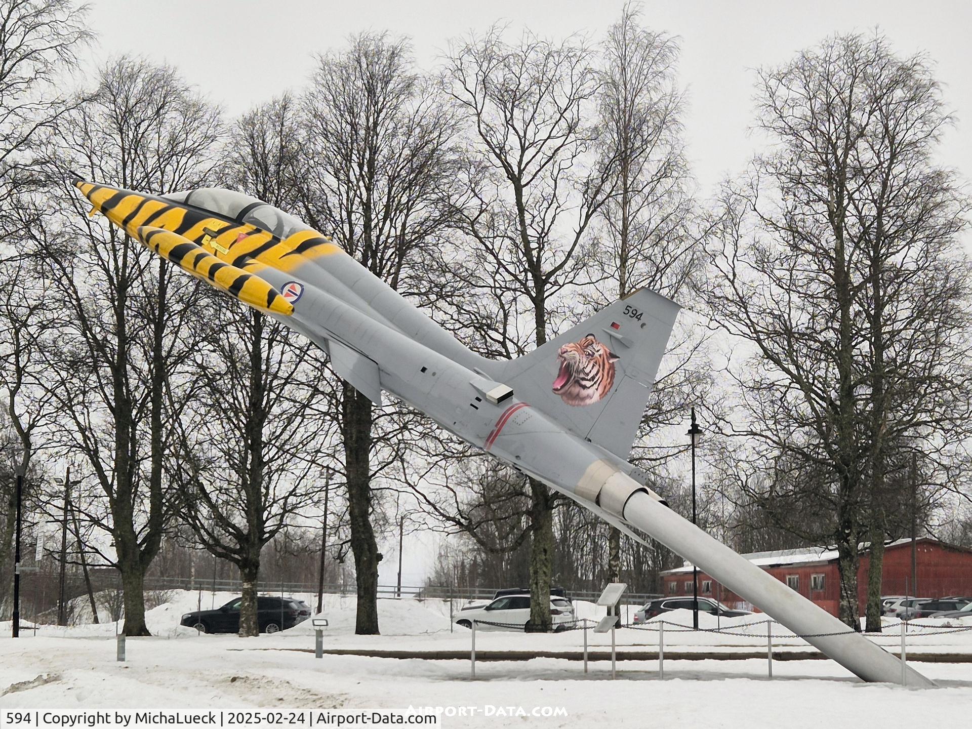 594, 1965 Northrop F-5B Freedom Fighter C/N N.9003, At the Norwegian Armed Forces Aircraft Museum, Oslo