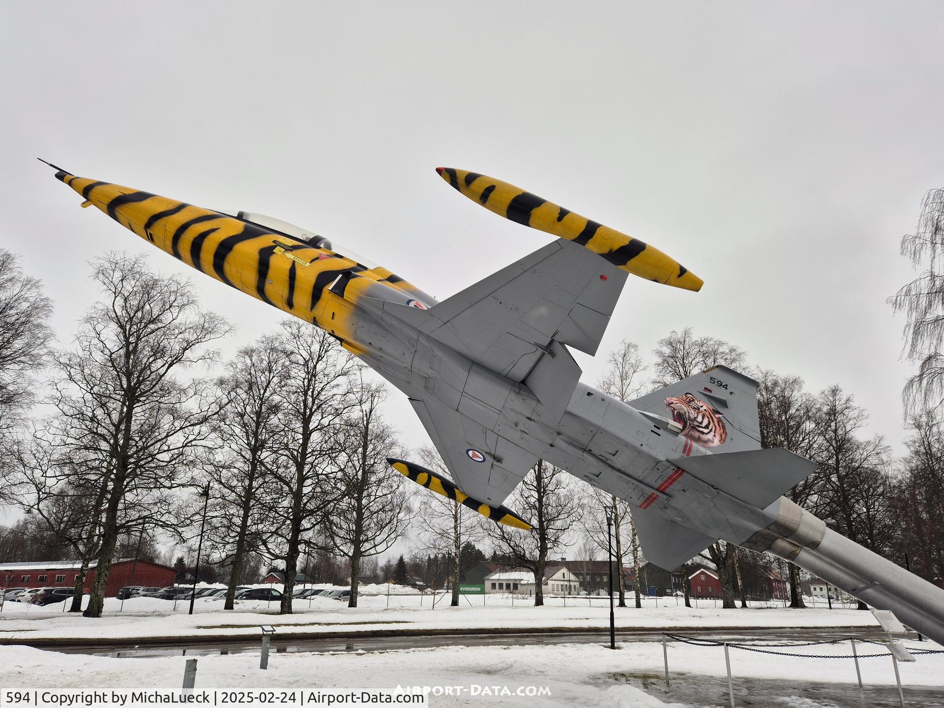 594, 1965 Northrop F-5B Freedom Fighter C/N N.9003, At the Norwegian Armed Forces Aircraft Museum, Oslo