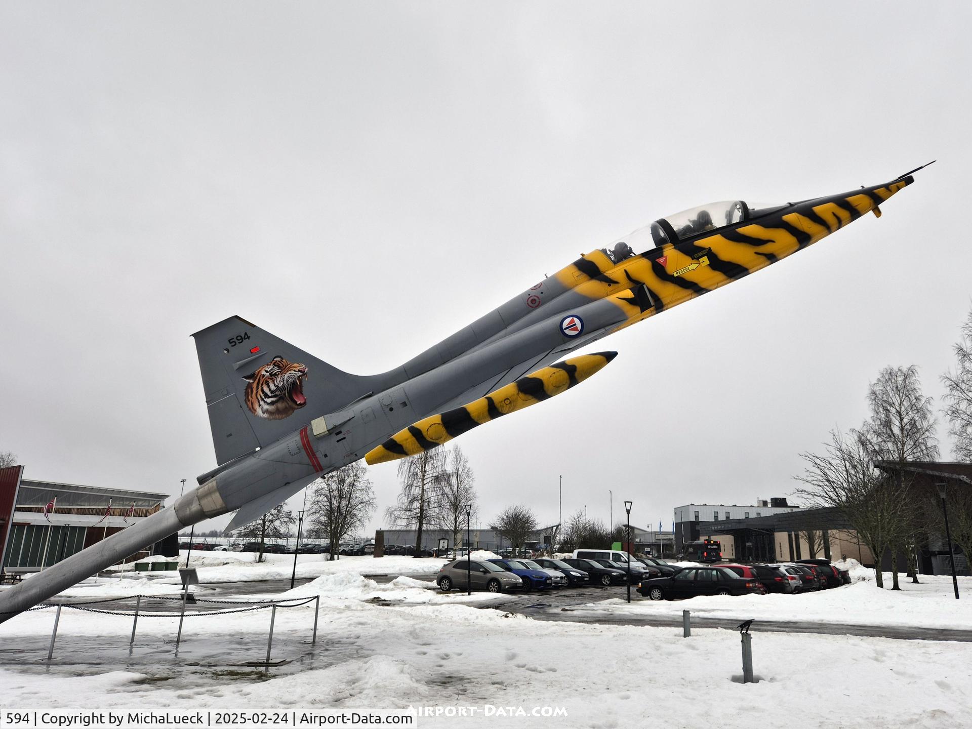 594, 1965 Northrop F-5B Freedom Fighter C/N N.9003, At the Norwegian Armed Forces Aircraft Museum, Oslo