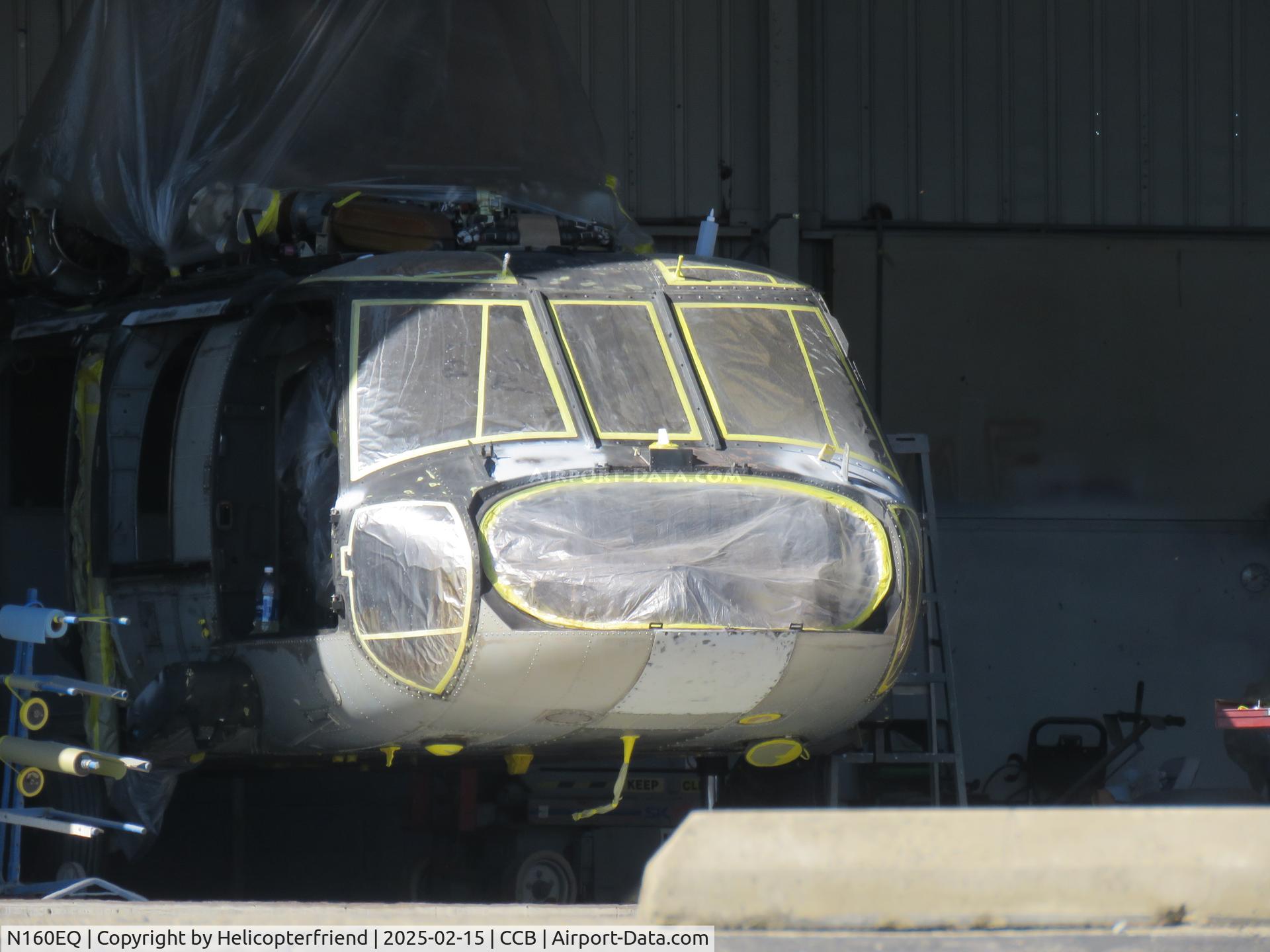 N160EQ, 1978 Sikorsky UH-60A Black Hawk C/N 70.070, Pushed back into paint shop