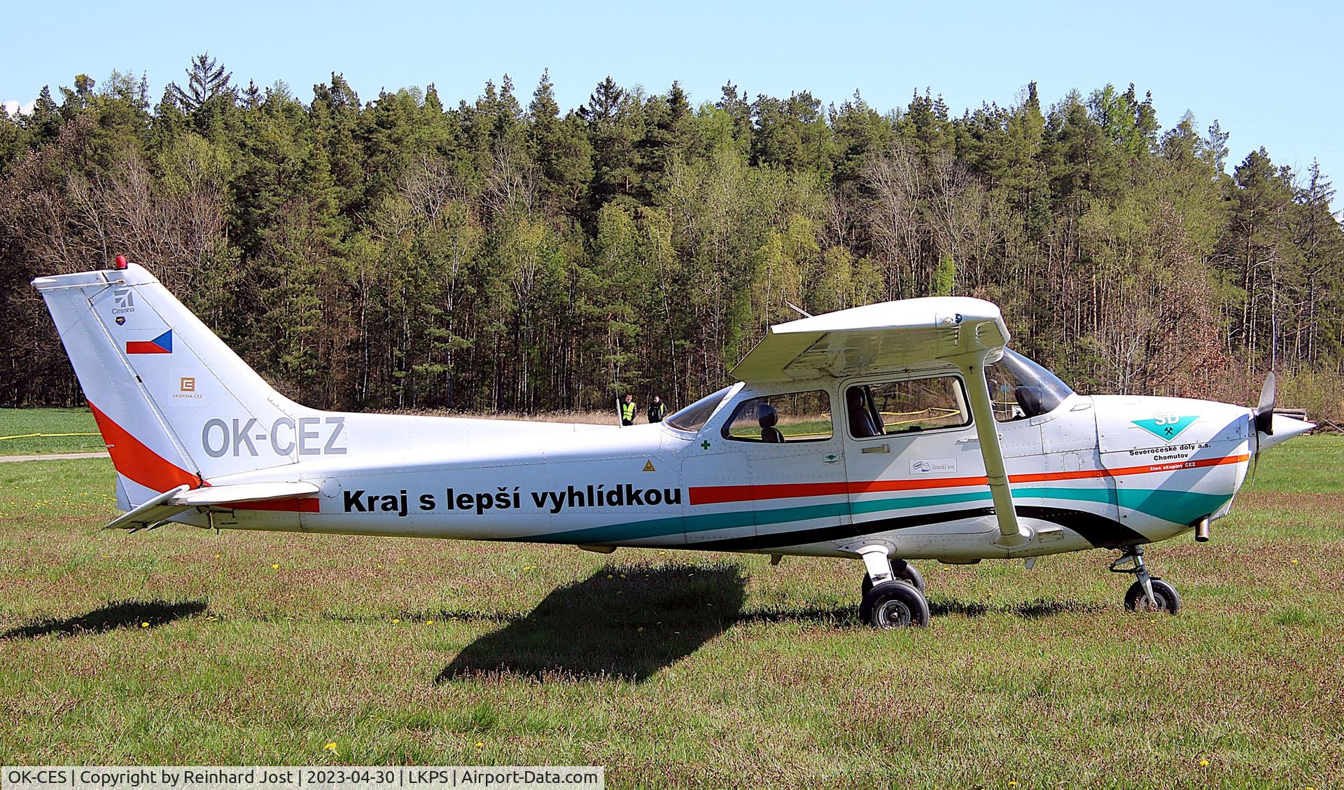 OK-CES, Cessna 172S Shyhawk SP C/N 172S8207, Used by Czech mining company Severoceske doly for visiting Plasy airshow 2023