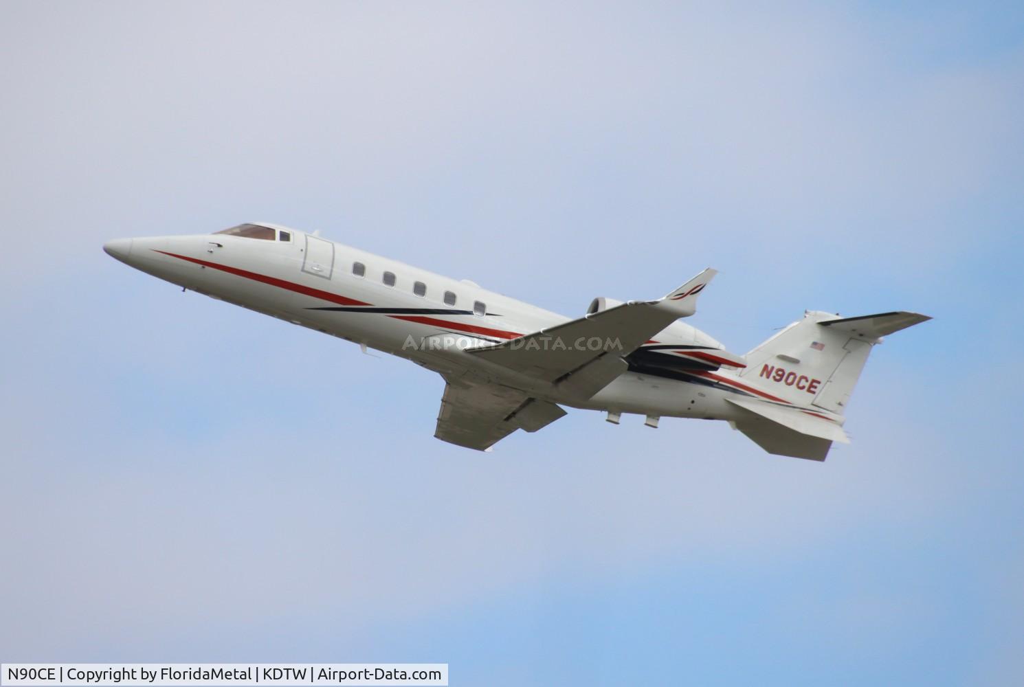N90CE, 2010 Learjet 60XR C/N 60-392, Lear 60 zx dtw-ric