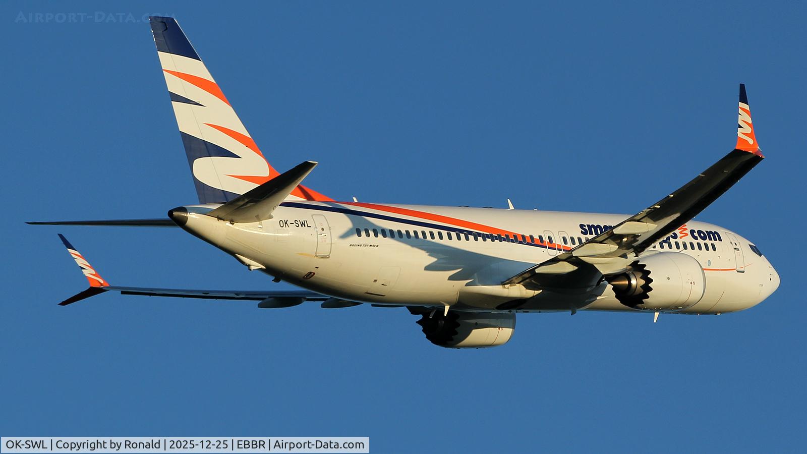 OK-SWL, 2019 Boeing 737-8 MAX C/N 43565, at ebbr