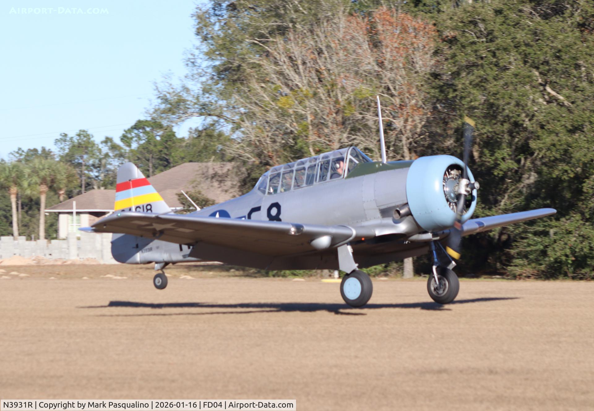 N3931R, North American AT-6B Texan C/N 84-923, North American AT-6B