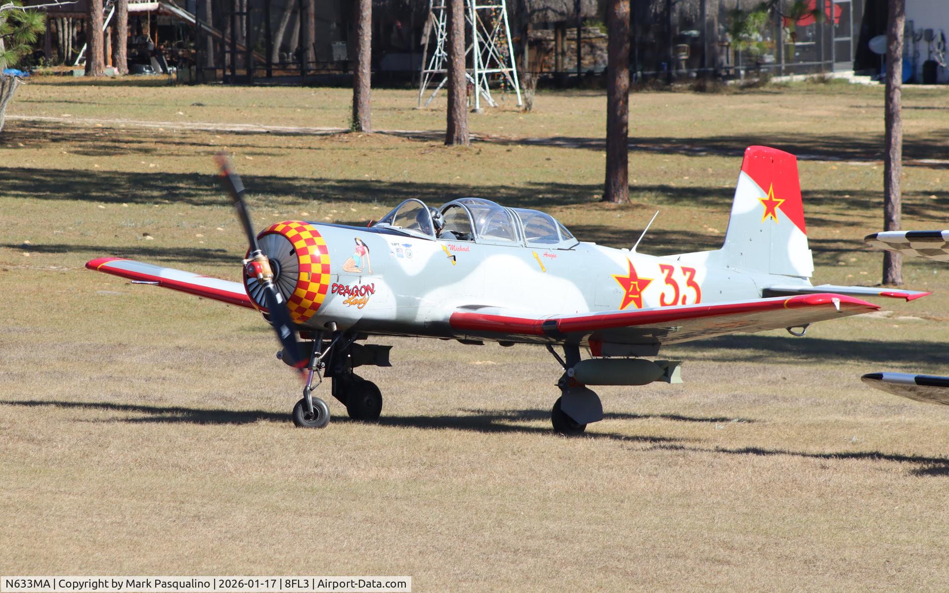 N633MA, 1985 Nanchang CJ-6A C/N 4332005, Nanchang C-6A