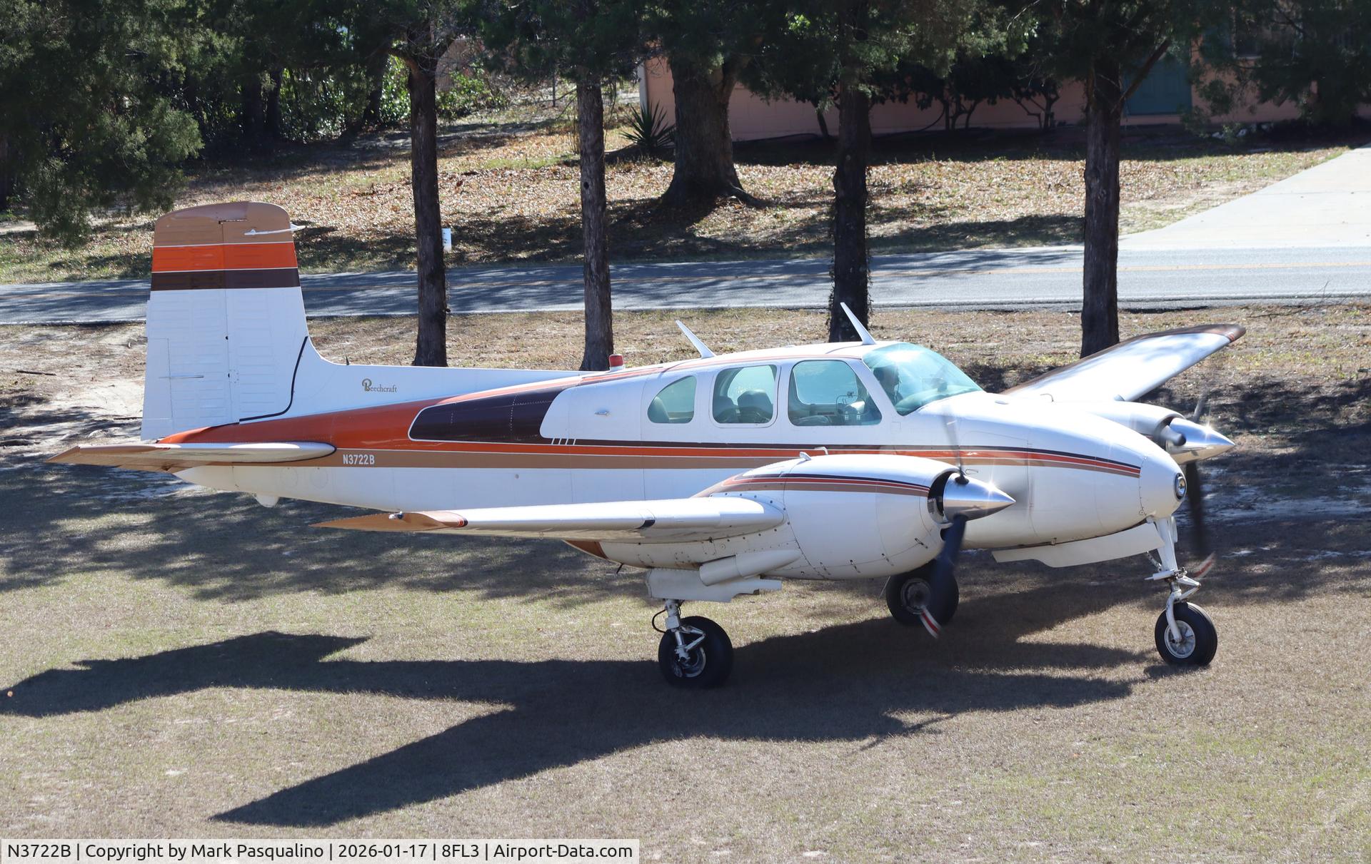 N3722B, 1955 Beech C-50 Twin Bonanza C/N CH-152, Beech C50
