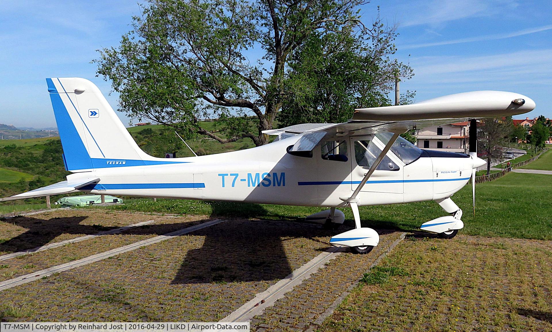 T7-MSM, Tecnam P-92 Echo C/N 1017, At its homebase San Marino (LIKD)