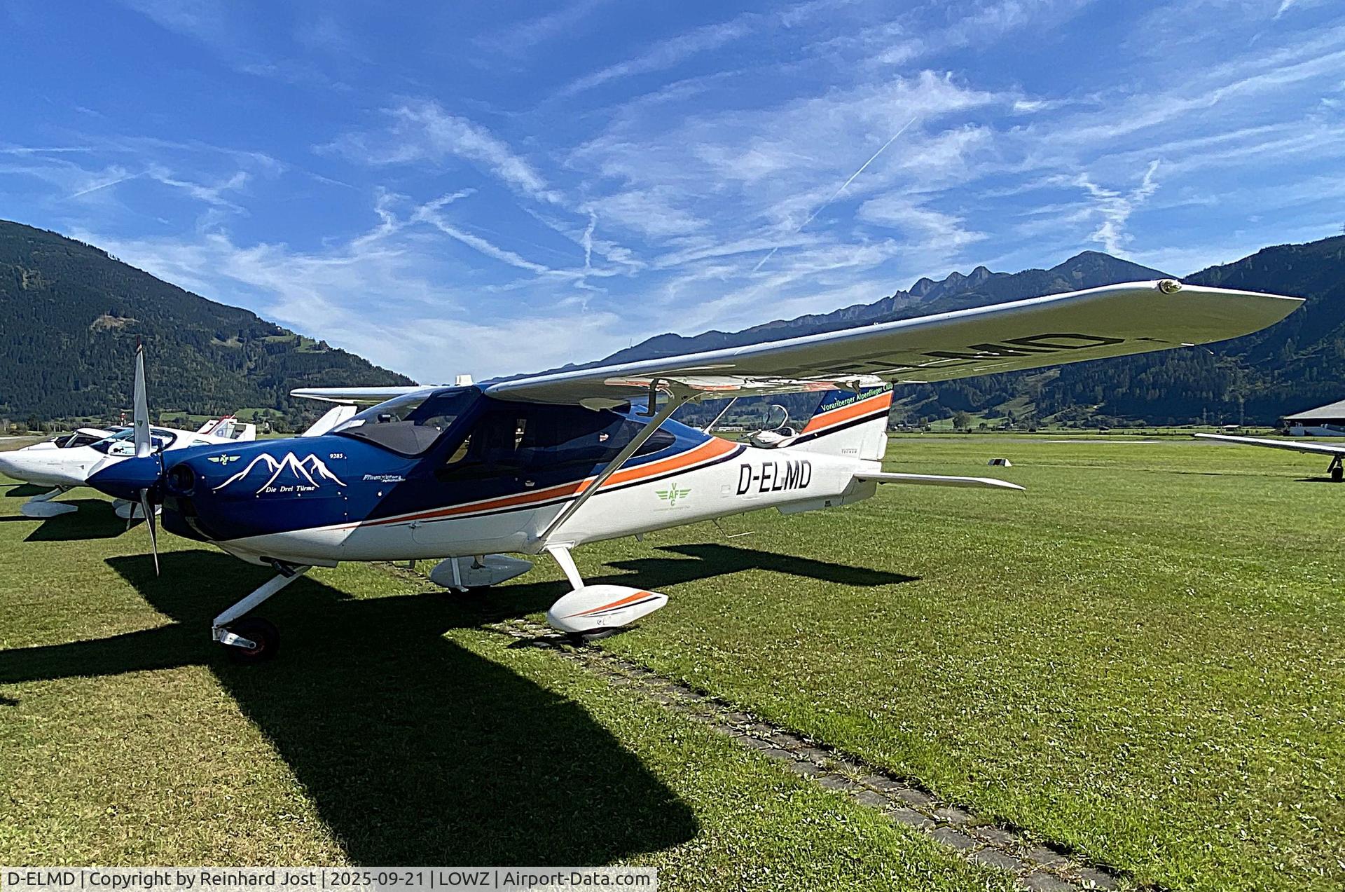 D-ELMD, Tecnam P-2010 C/N 087, P-2010 of the Vorarlberger Alpenflieger Club at Zell am See (LOWZ), Austria