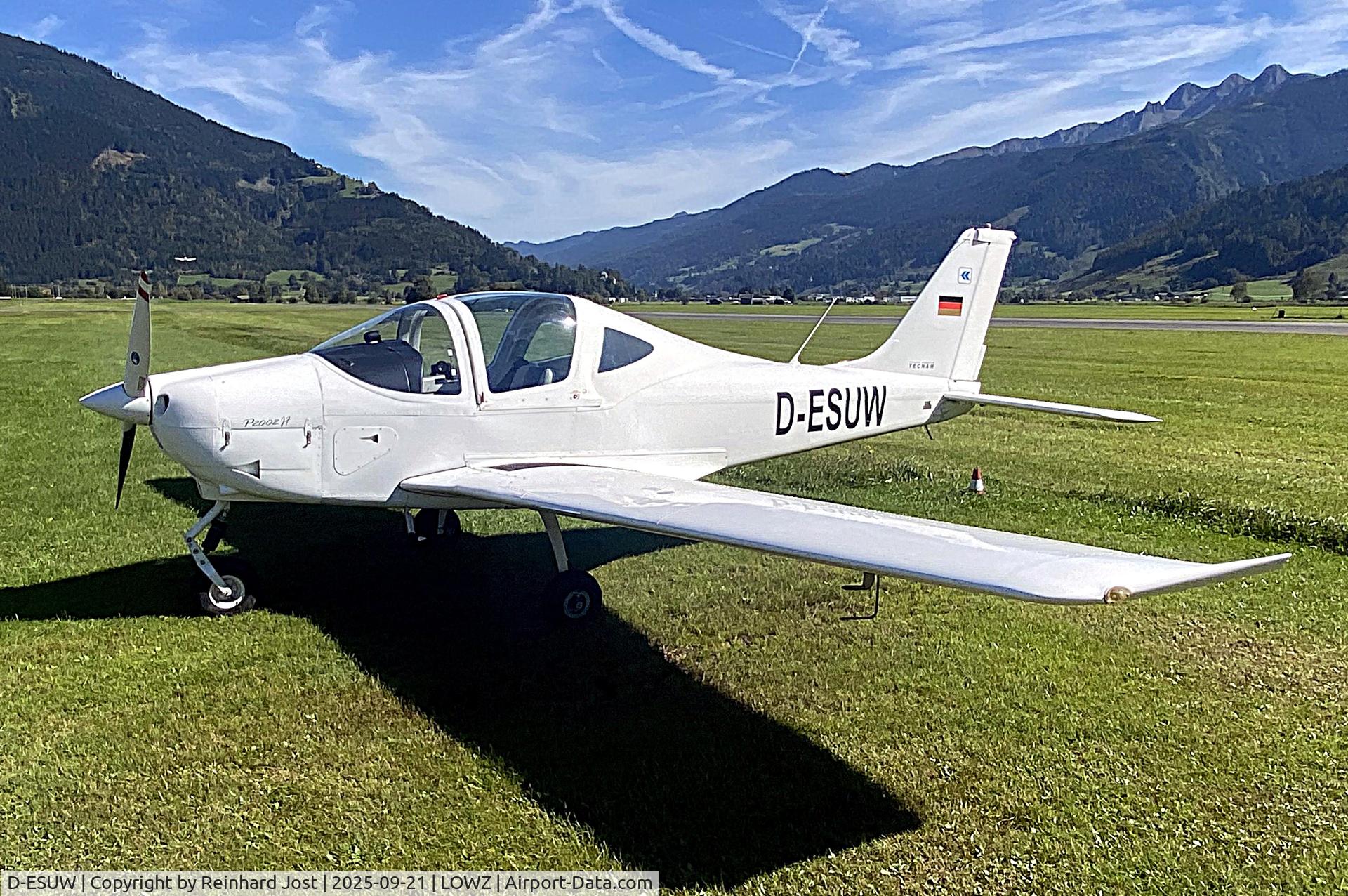 D-ESUW, 2011 Tecnam P-2002JF Sierra C/N 160, All white Tecnam Sierra at Zell am See (LOWZ), Austria