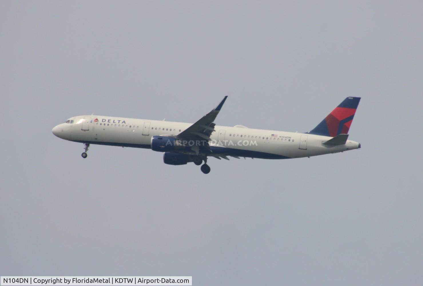 N104DN, 2020 Airbus A321-231 C/N 10009, DAL A321 zx phx-dtw