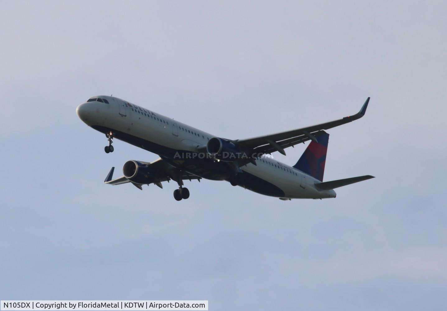 N105DX, 2020 Airbus A321-211 C/N 10030, DAL A321 zx sea-dtw