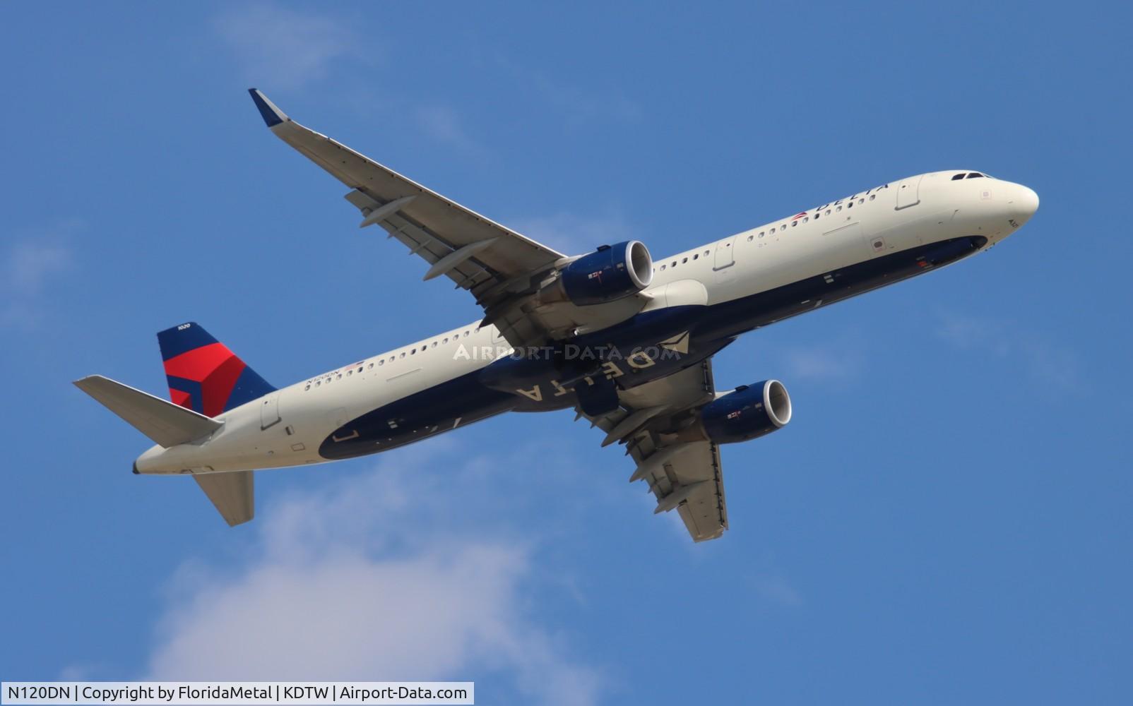 N120DN, 2021 Airbus A321-231 C/N 10185, DAL A321 zx dtw-fll