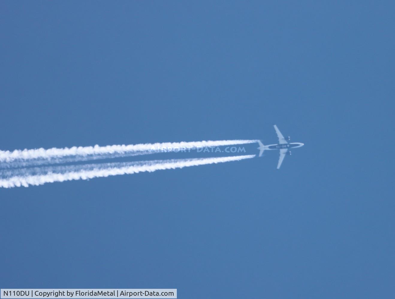 N110DU, 2019 Airbus A220-100 C/N 55029, DAL A221 zx kord-bos in flight over Michigan