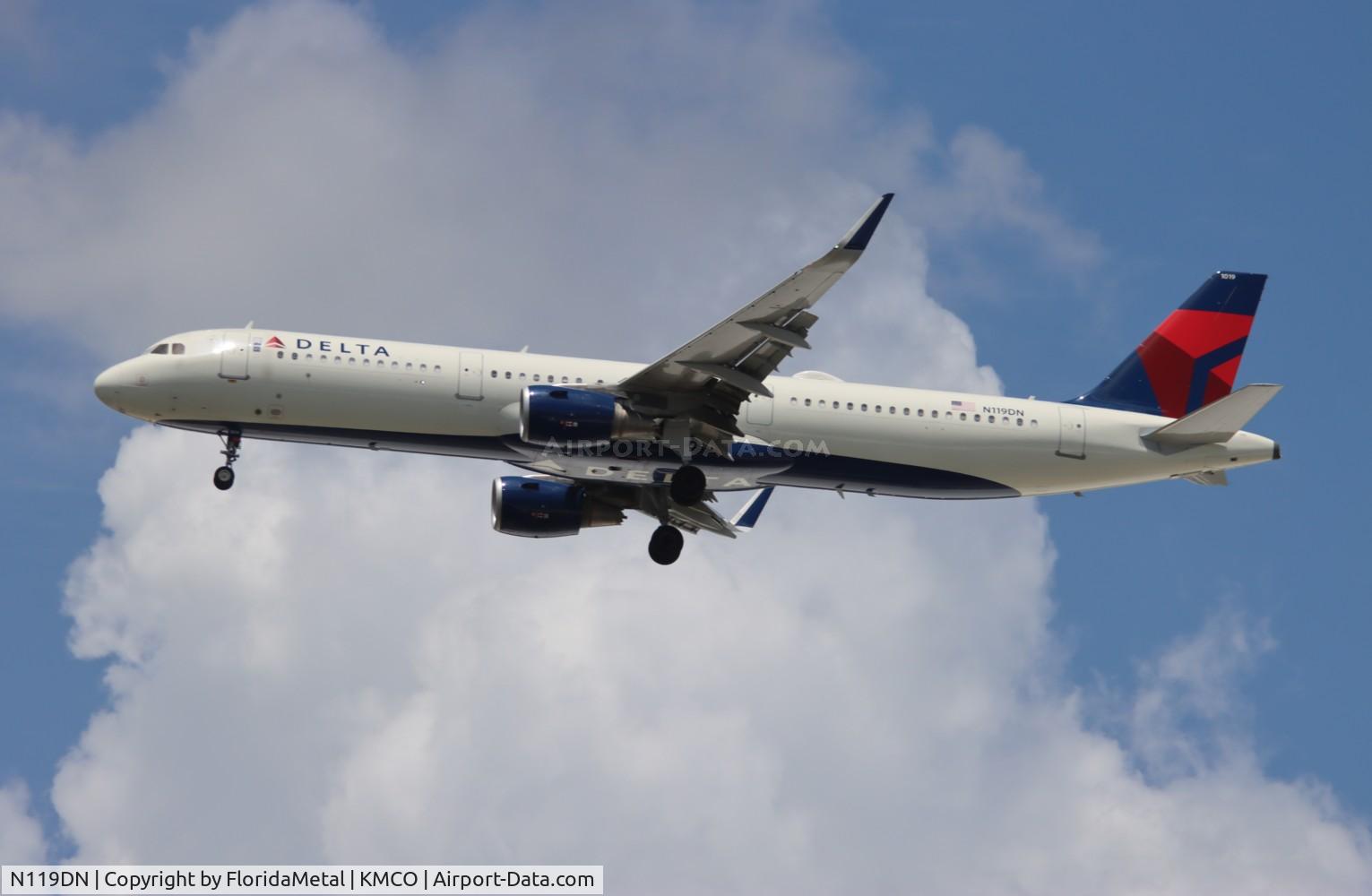 N119DN, 2021 Airbus A321-211 C/N 10182, DAL A321  zx jfk-mco