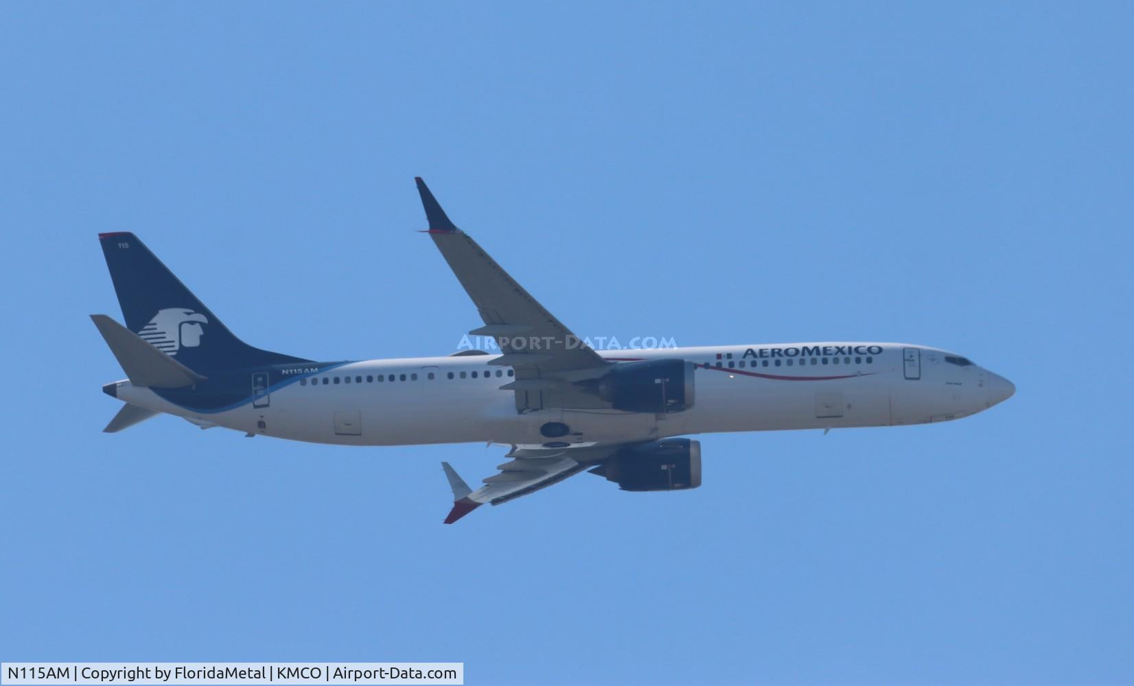 N115AM, 2020 Boeing 737-9 MAX C/N 43371, AMX 737-9 zx mco-mex