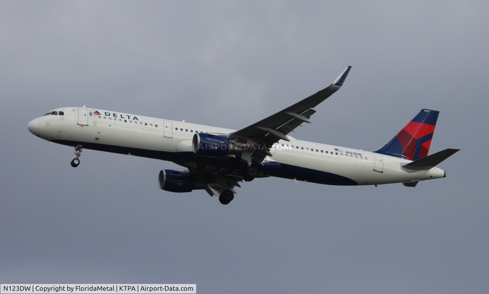 N123DW, 2021 Airbus A321-211 C/N 10234, DAL A321 zx msp-tpa