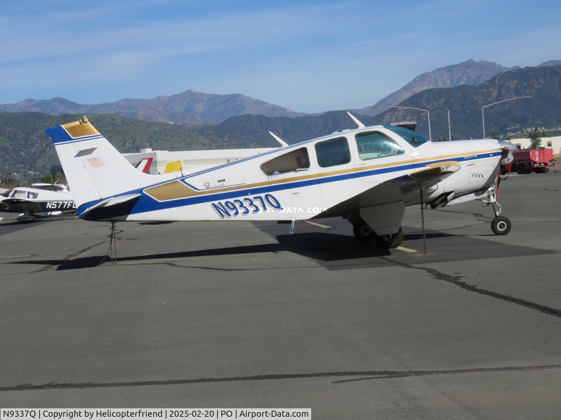 N9337Q, 1971 Beech G33 C/N CD-1267, Parked in transit parking
