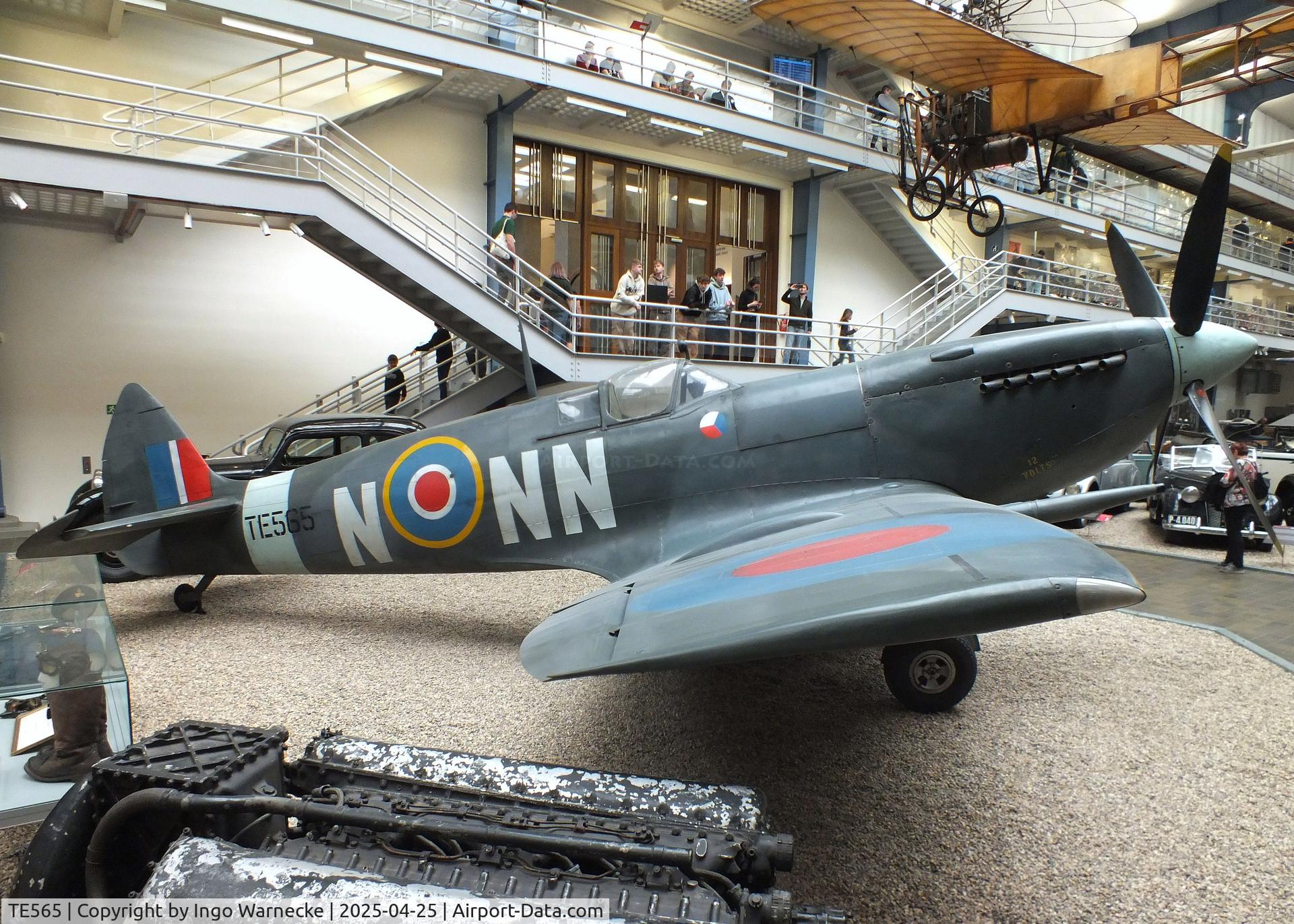 TE565, Supermarine Spitfire LF.IXe C/N CBAF 11397, Supermarine Spitfire LF IXe at the NTM (Narodni Technicke Muzeum / National Technical Museum), Prague