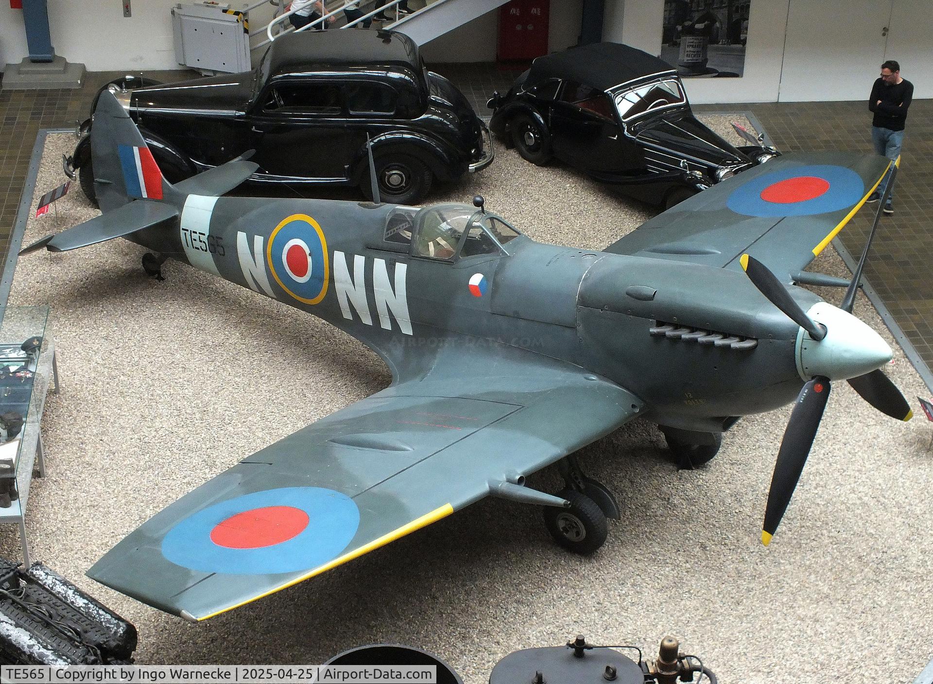 TE565, Supermarine Spitfire LF.IXe C/N CBAF 11397, Supermarine Spitfire LF IXe at the NTM (Narodni Technicke Muzeum / National Technical Museum), Prague
