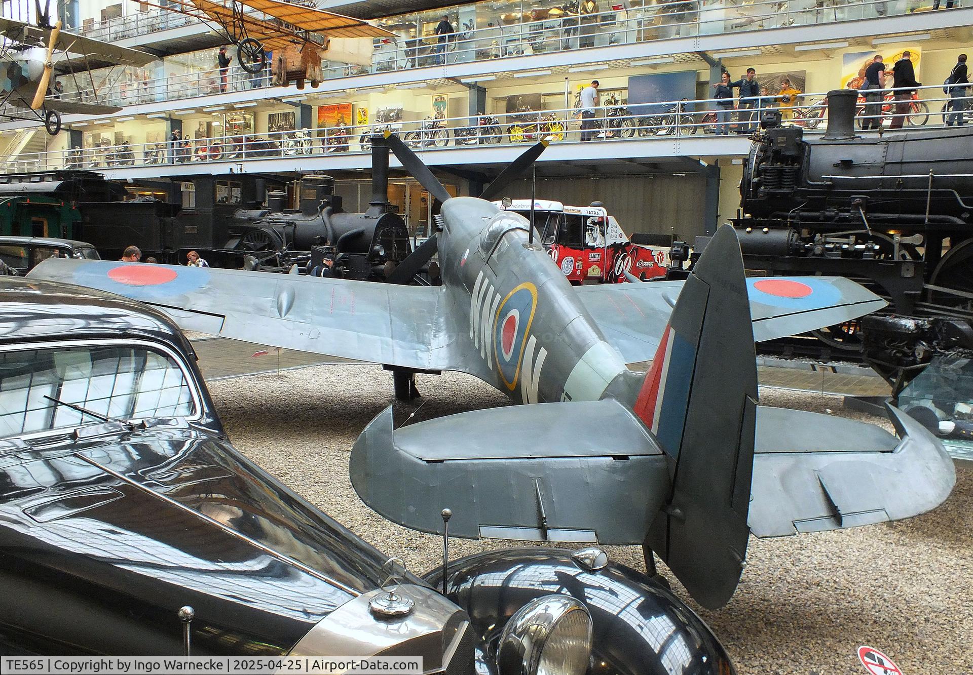 TE565, Supermarine Spitfire LF.IXe C/N CBAF 11397, Supermarine Spitfire LF IXe at the NTM (Narodni Technicke Muzeum / National Technical Museum), Prague