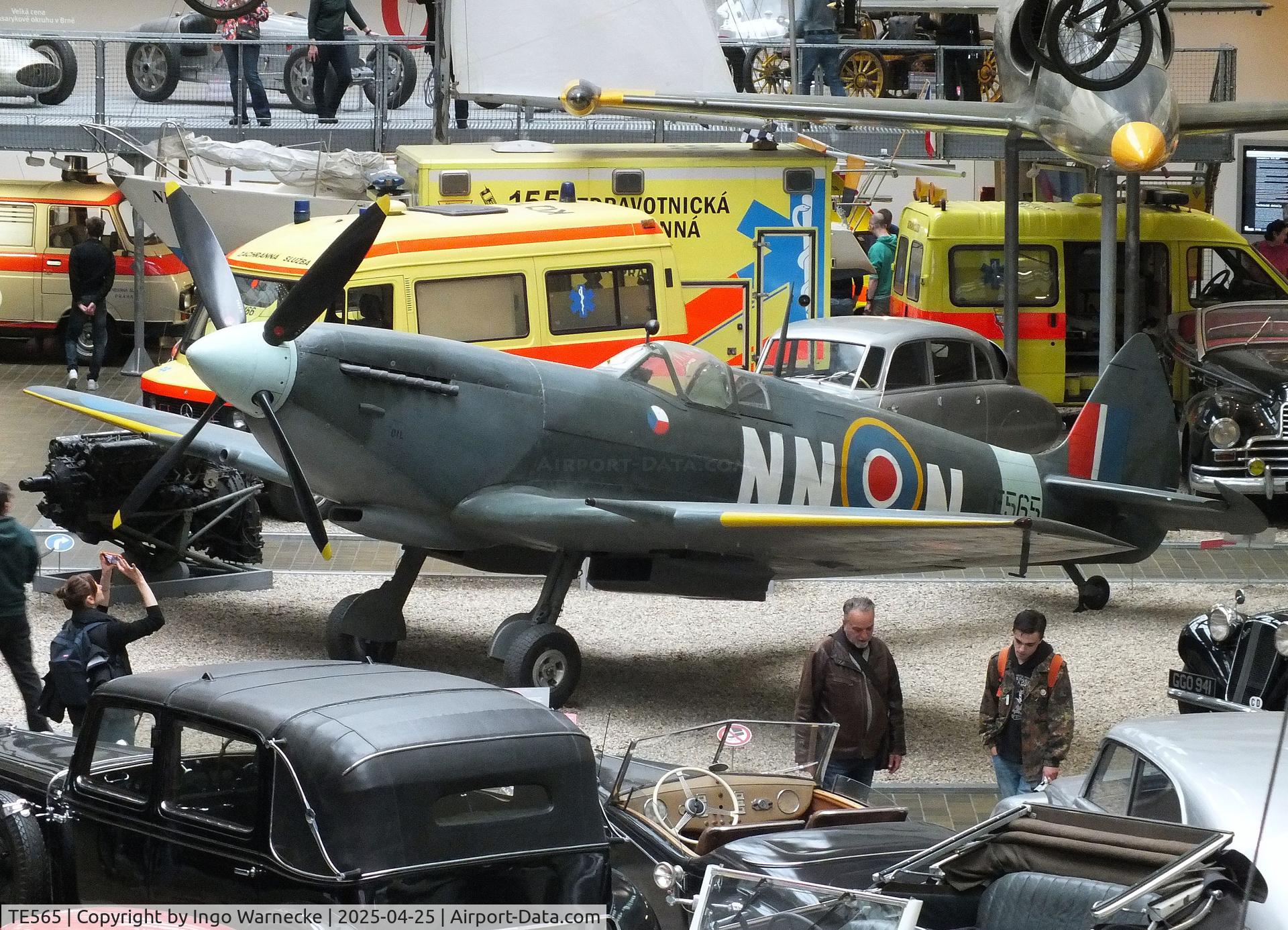 TE565, Supermarine Spitfire LF.IXe C/N CBAF 11397, Supermarine Spitfire LF IXe at the NTM (Narodni Technicke Muzeum / National Technical Museum), Prague
