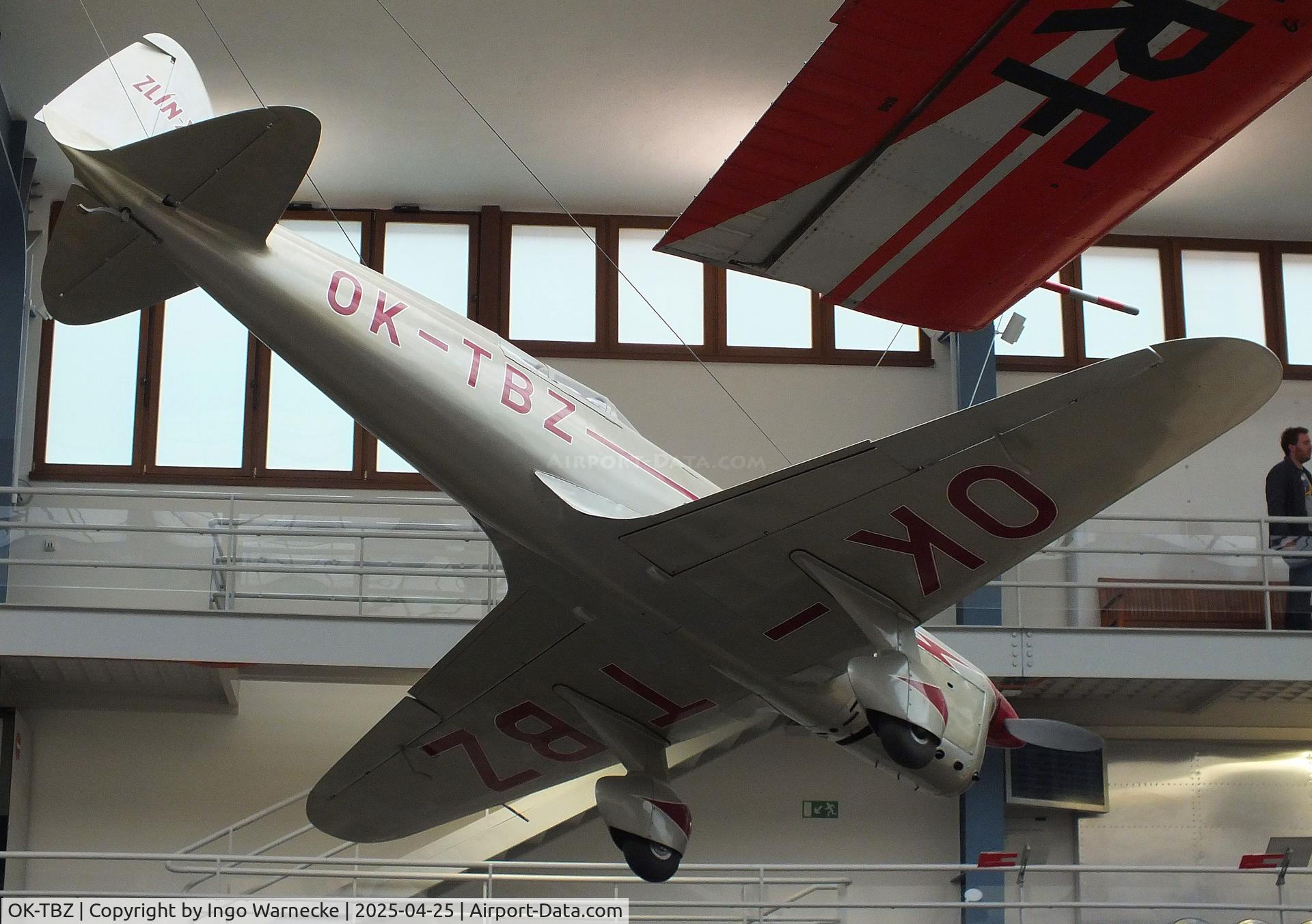 OK-TBZ, Zlin XIII C/N 1, Zlin XIII at the NTM (Narodni Technicke Muzeum / National Technical Museum), Prague