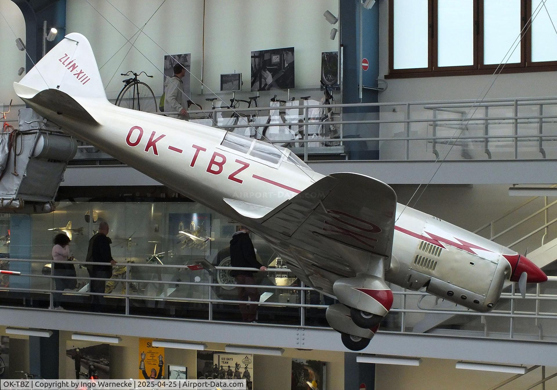 OK-TBZ, Zlin XIII C/N 1, Zlin XIII at the NTM (Narodni Technicke Muzeum / National Technical Museum), Prague