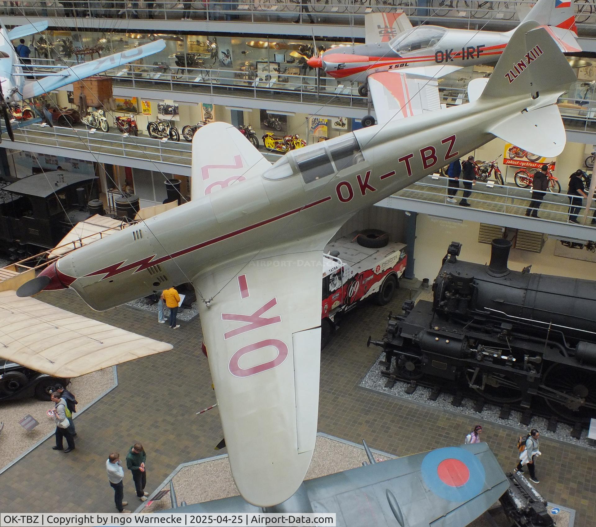 OK-TBZ, Zlin XIII C/N 1, Zlin XIII at the NTM (Narodni Technicke Muzeum / National Technical Museum), Prague