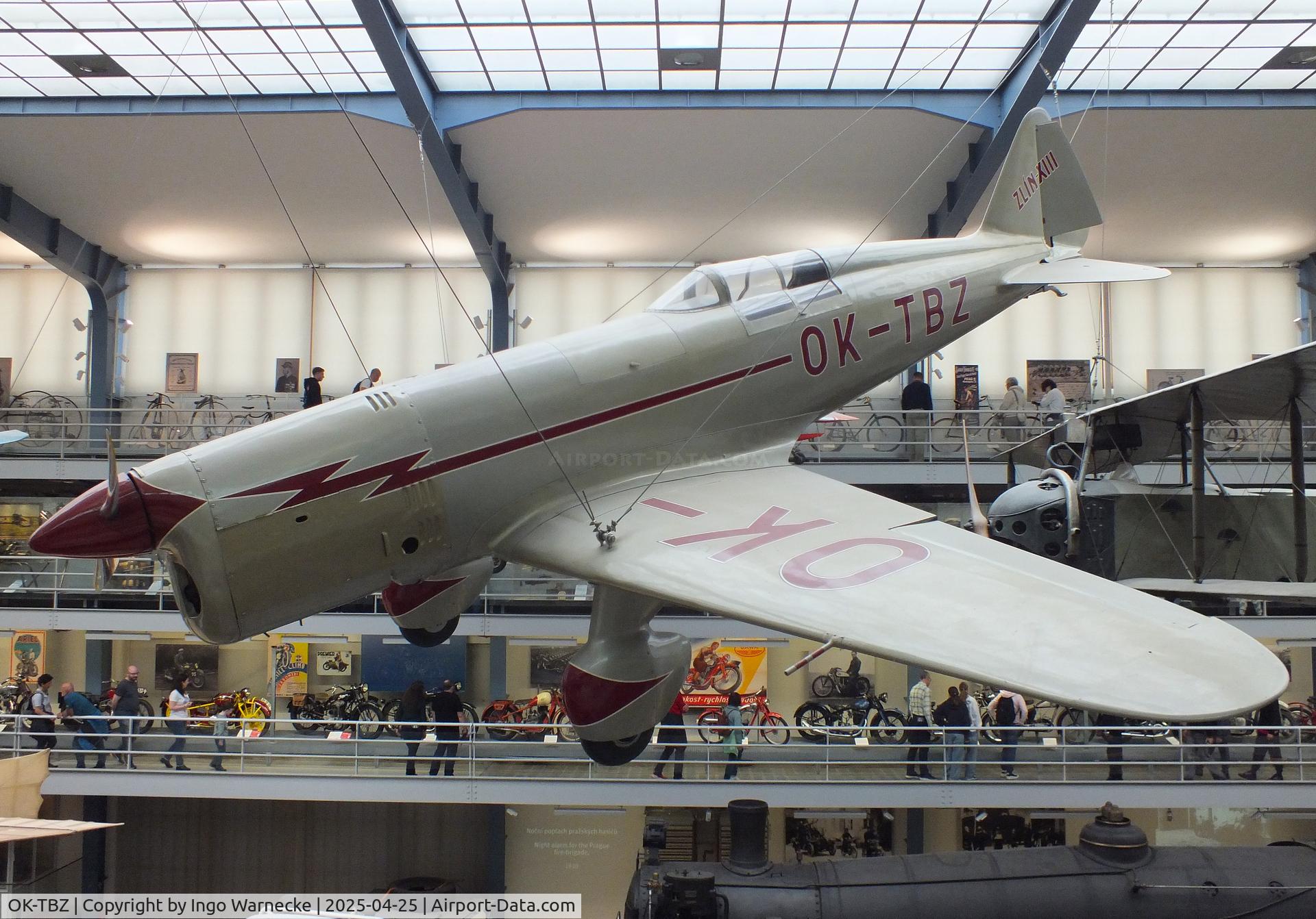 OK-TBZ, Zlin XIII C/N 1, Zlin XIII at the NTM (Narodni Technicke Muzeum / National Technical Museum), Prague