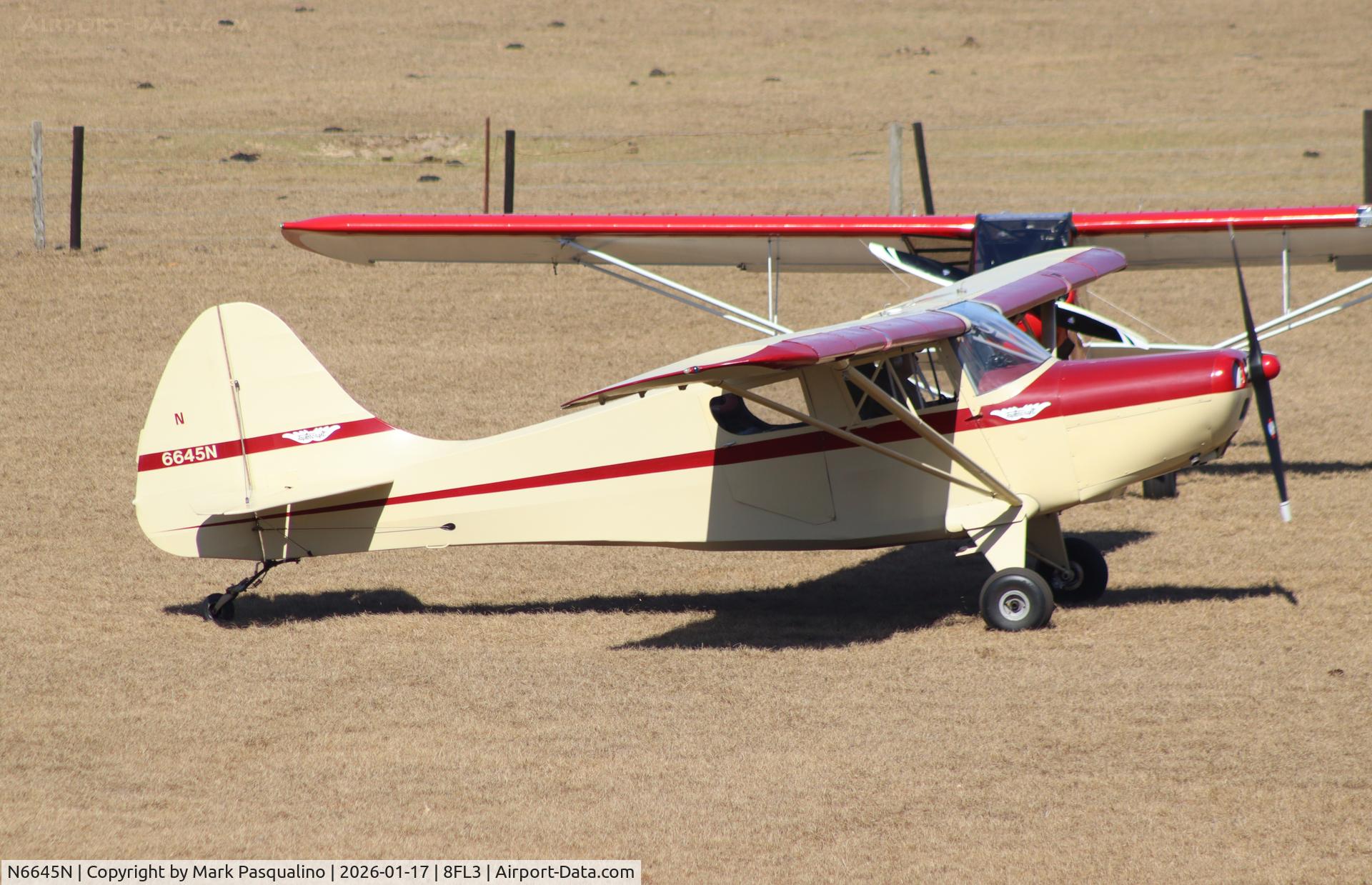 N6645N, 1952 Taylorcraft 15A C/N 5-13045, Taylorcraft 15A