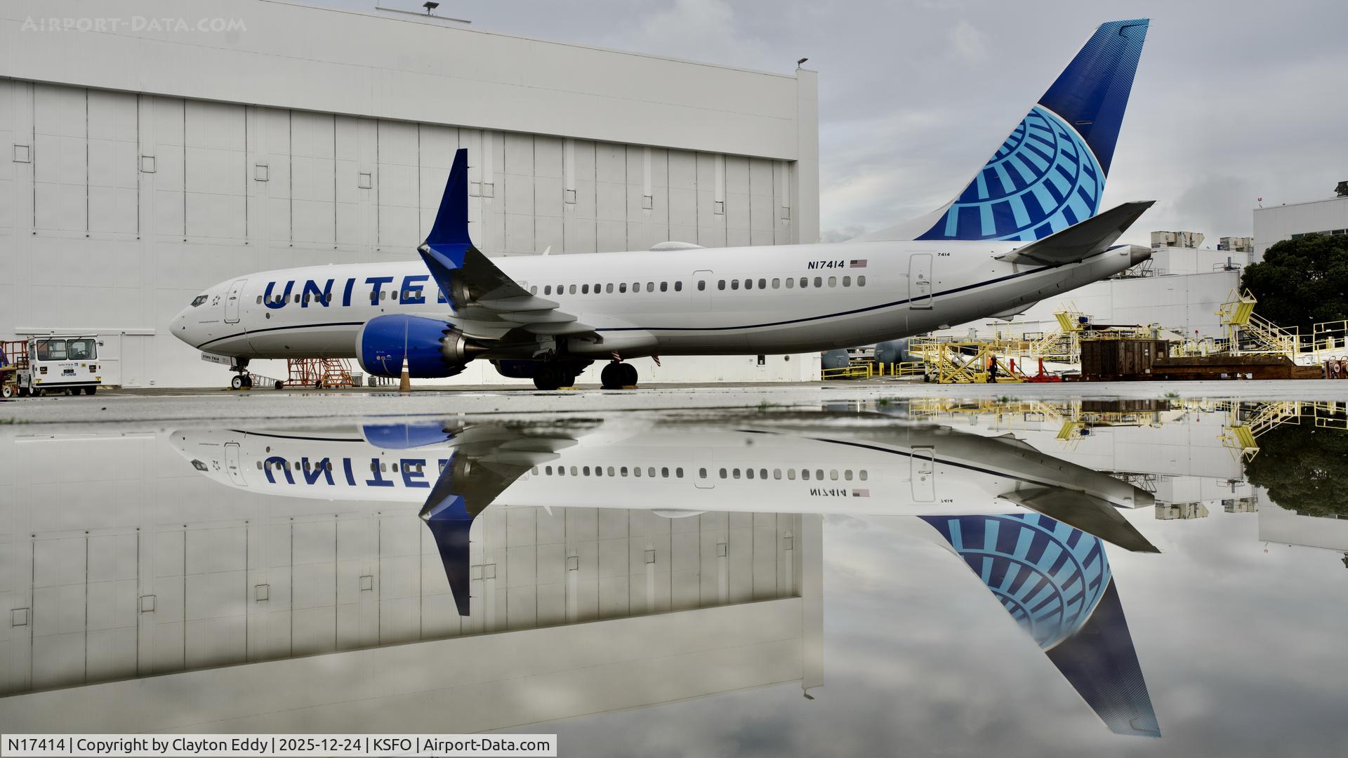 N17414, 2025 Boeing 737 MAX 9 C/N 68813, SFO 2025