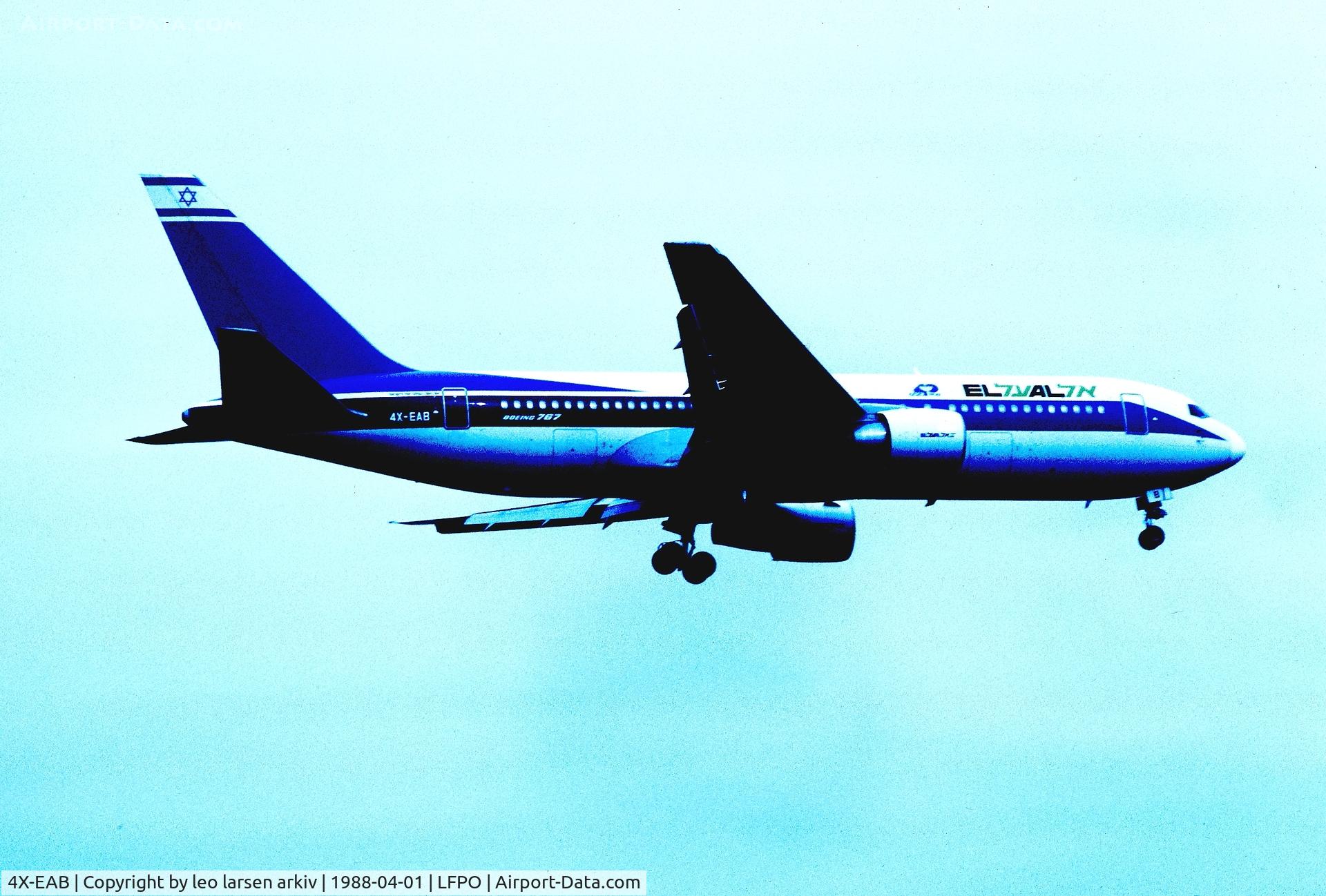 4X-EAB, 1983 Boeing 767-258 C/N 22973, Orly 4.1988