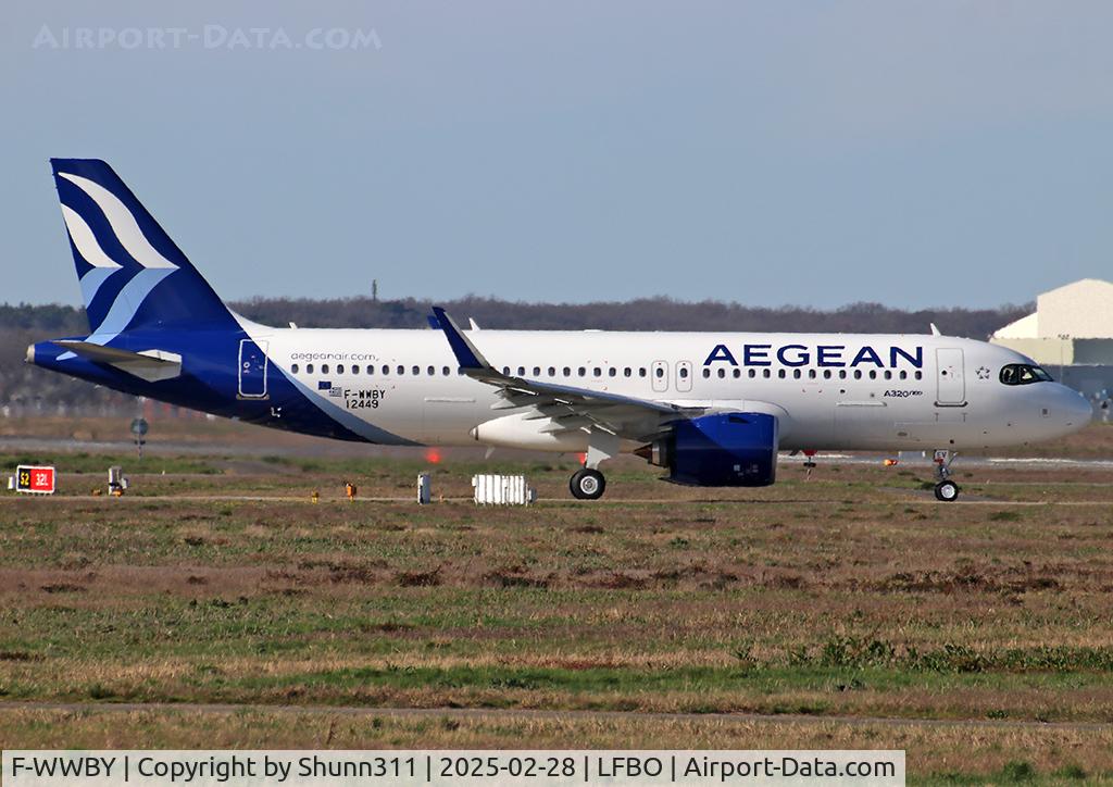 F-WWBY, 2025 Airbus A320-271N C/N 12449, C/n 12449 - To be SX-NEV