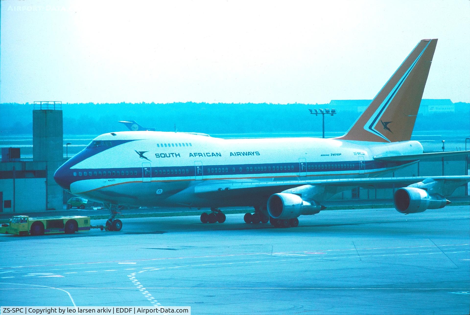 ZS-SPC, 1976 Boeing 747SP-44 C/N 21134, Frankfurt