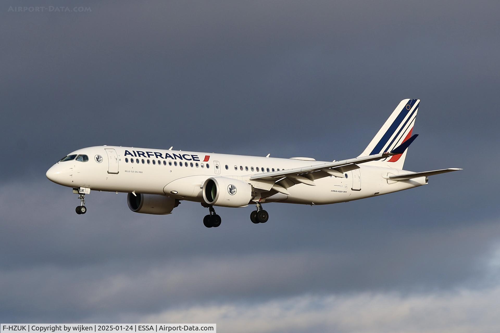 F-HZUK, 2022 Airbus A220-300 C/N 55173, Rwy 26