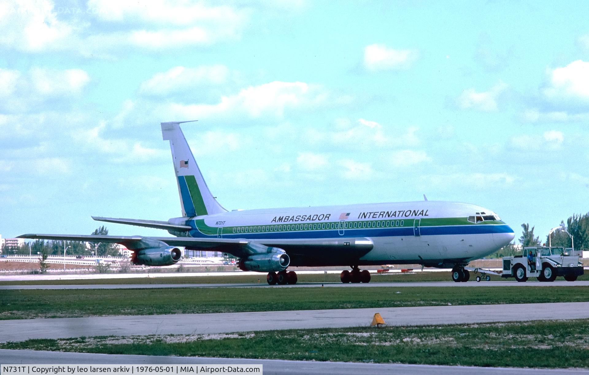 N731T, 1962 Boeing 720-027 C/N 18423, MIA 5.1976