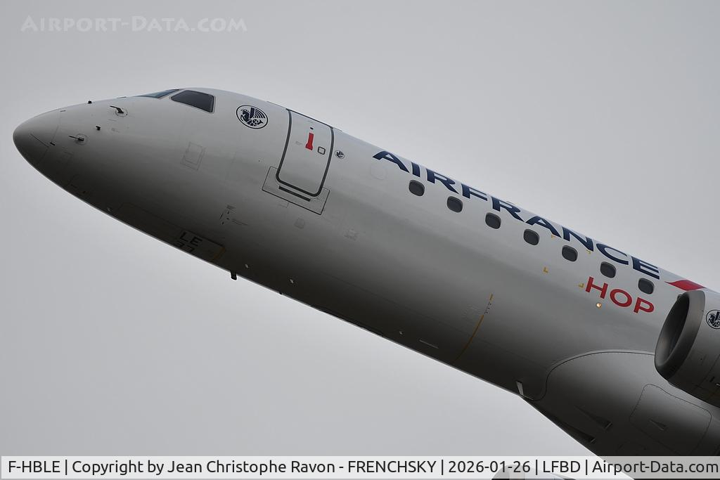 F-HBLE, 2007 Embraer 190AR (ERJ-190-100IGW) C/N 19000123, Bordeaux (BOD)	Amsterdam (AMS)	KL1442