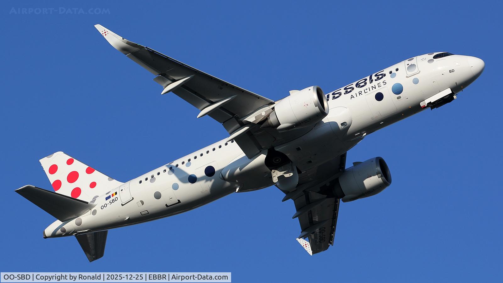 OO-SBD, 2024 Airbus A320-251N C/N 12054, at ebbr