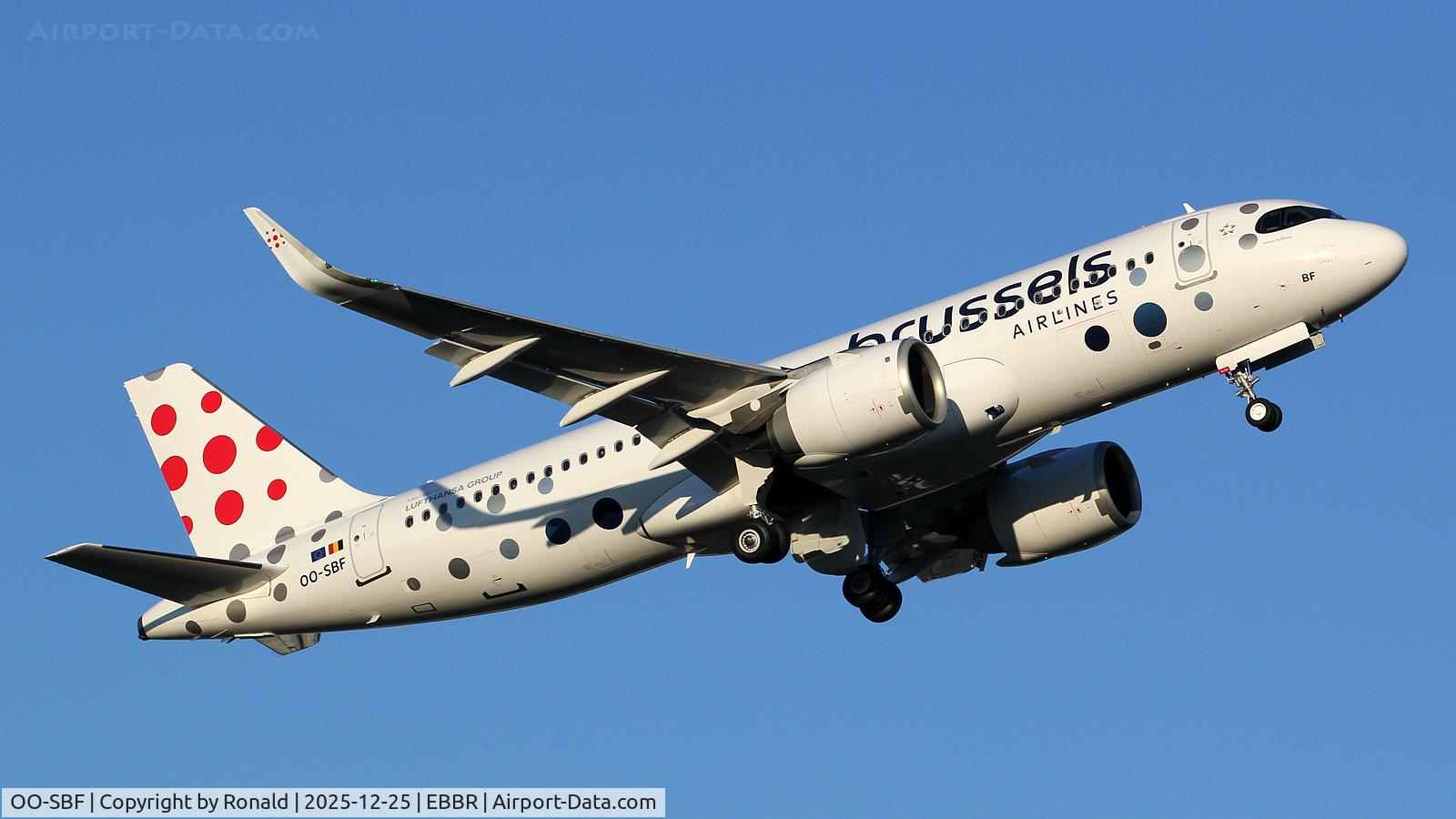 OO-SBF, 2025 Airbus A320-251N C/N 12834, at ebbr