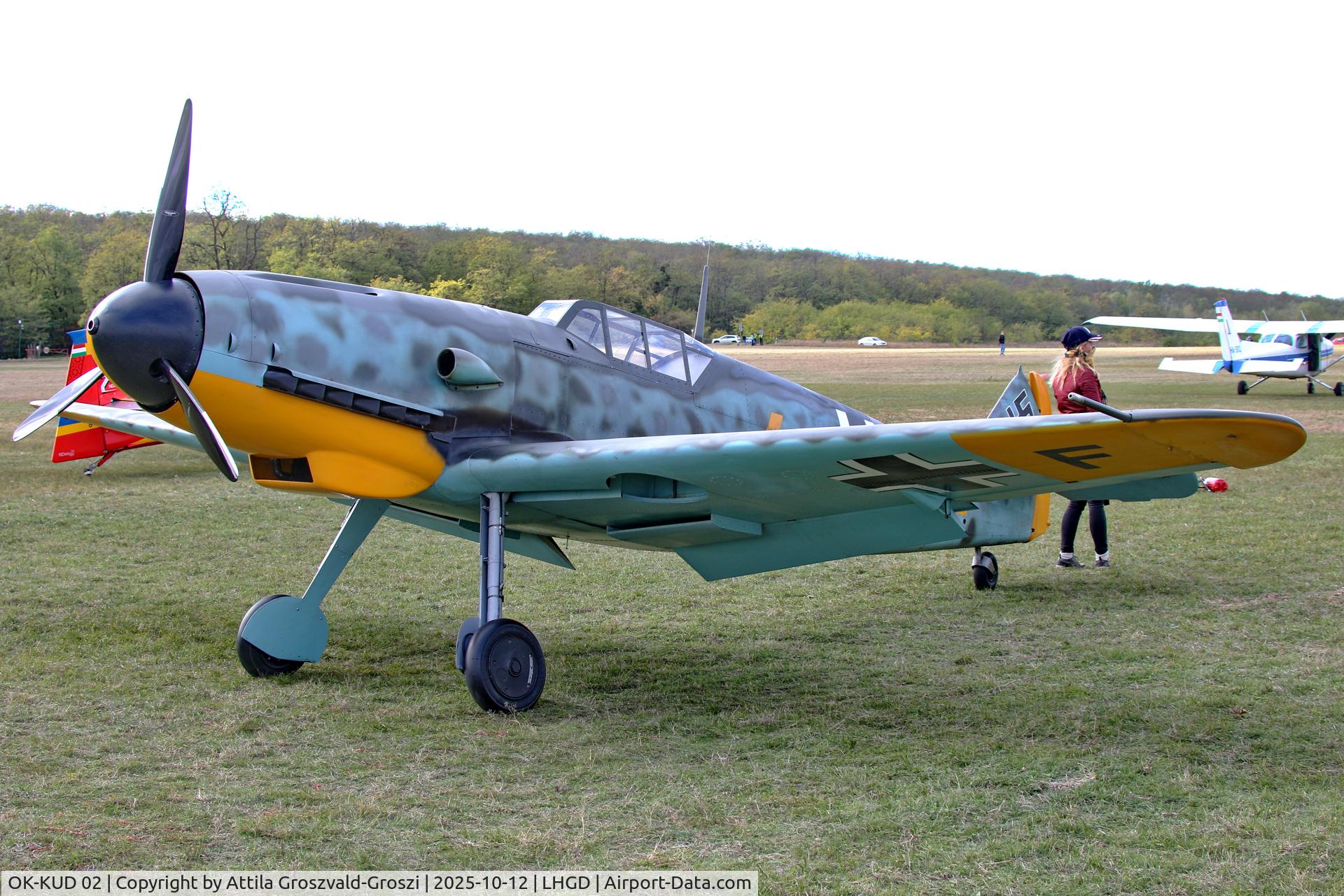 OK-KUD 02, Pavel Kouril Messerschmitt Bf-109 replica, LHGD - Gödöllö Airport, Hungary
