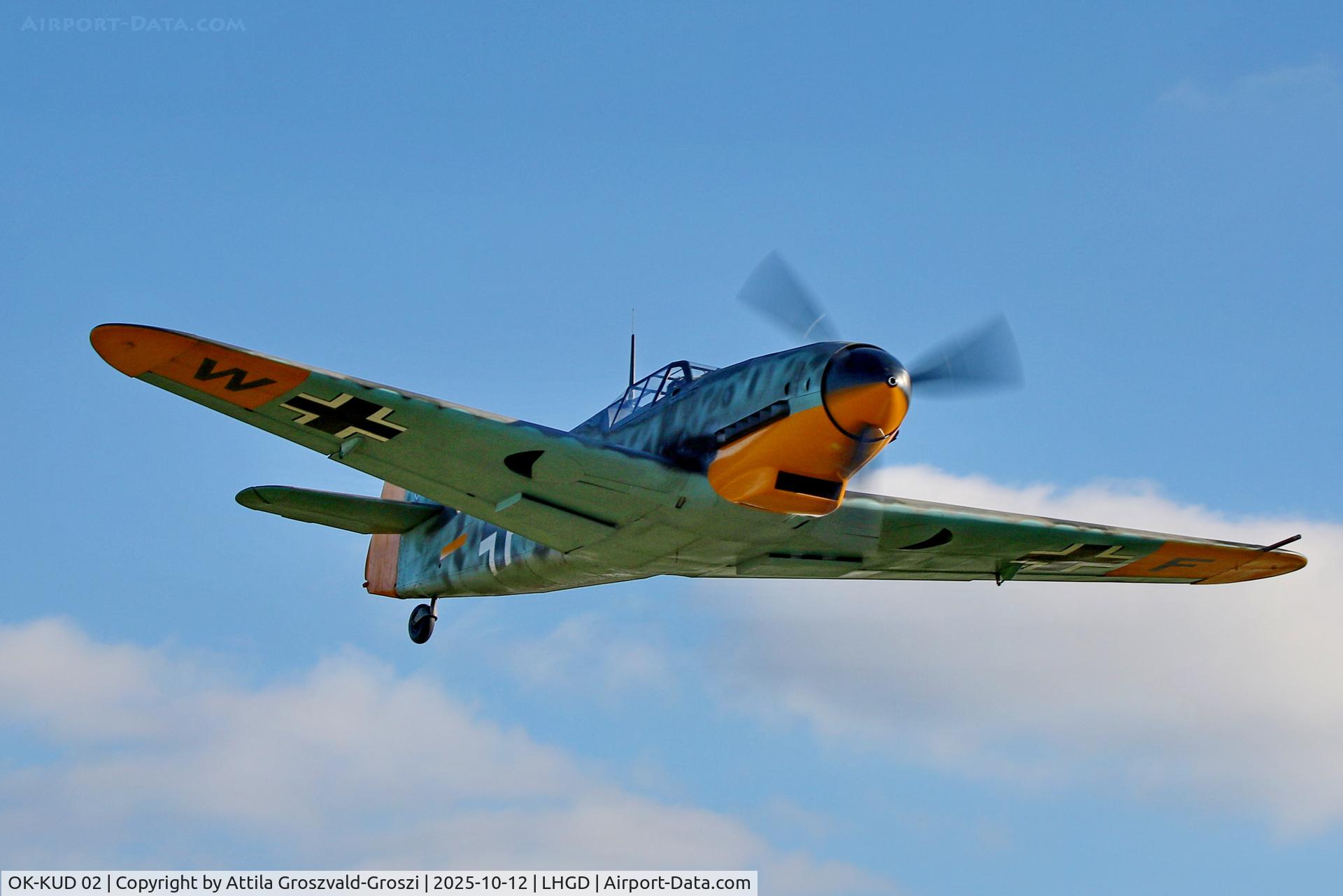 OK-KUD 02, Pavel Kouril Messerschmitt Bf-109 replica, LHGD - Gödöllö Airport, Hungary