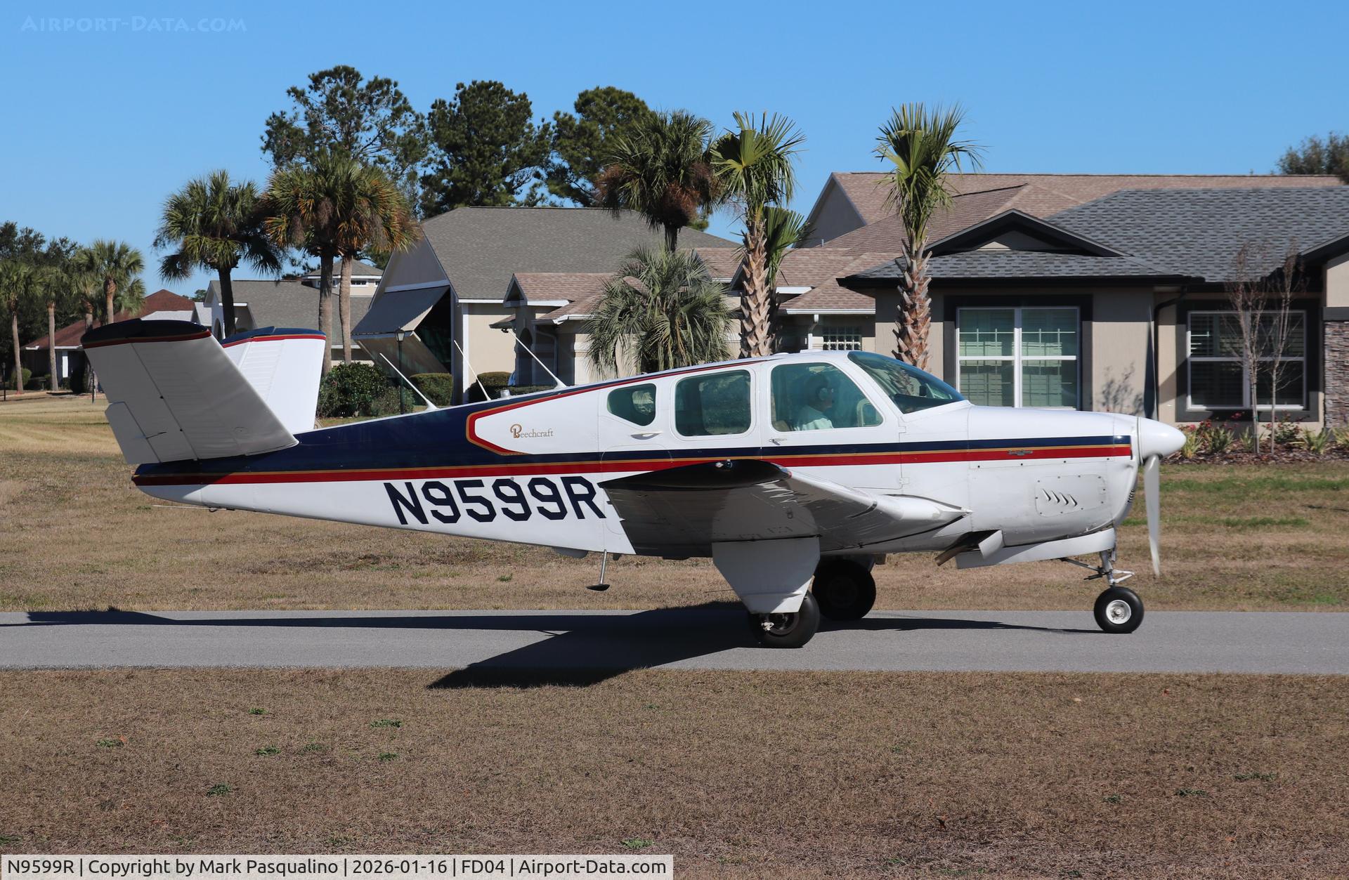 N9599R, 1959 Beech M35 Bonanza C/N D-6206, Beech M35