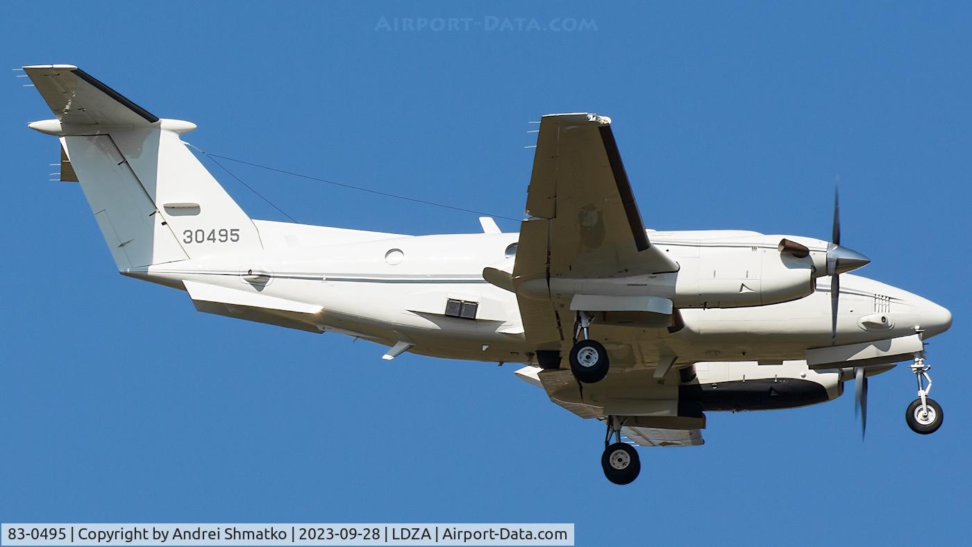 83-0495, 1983 Beech C-12D Huron C/N BP-41, On final.