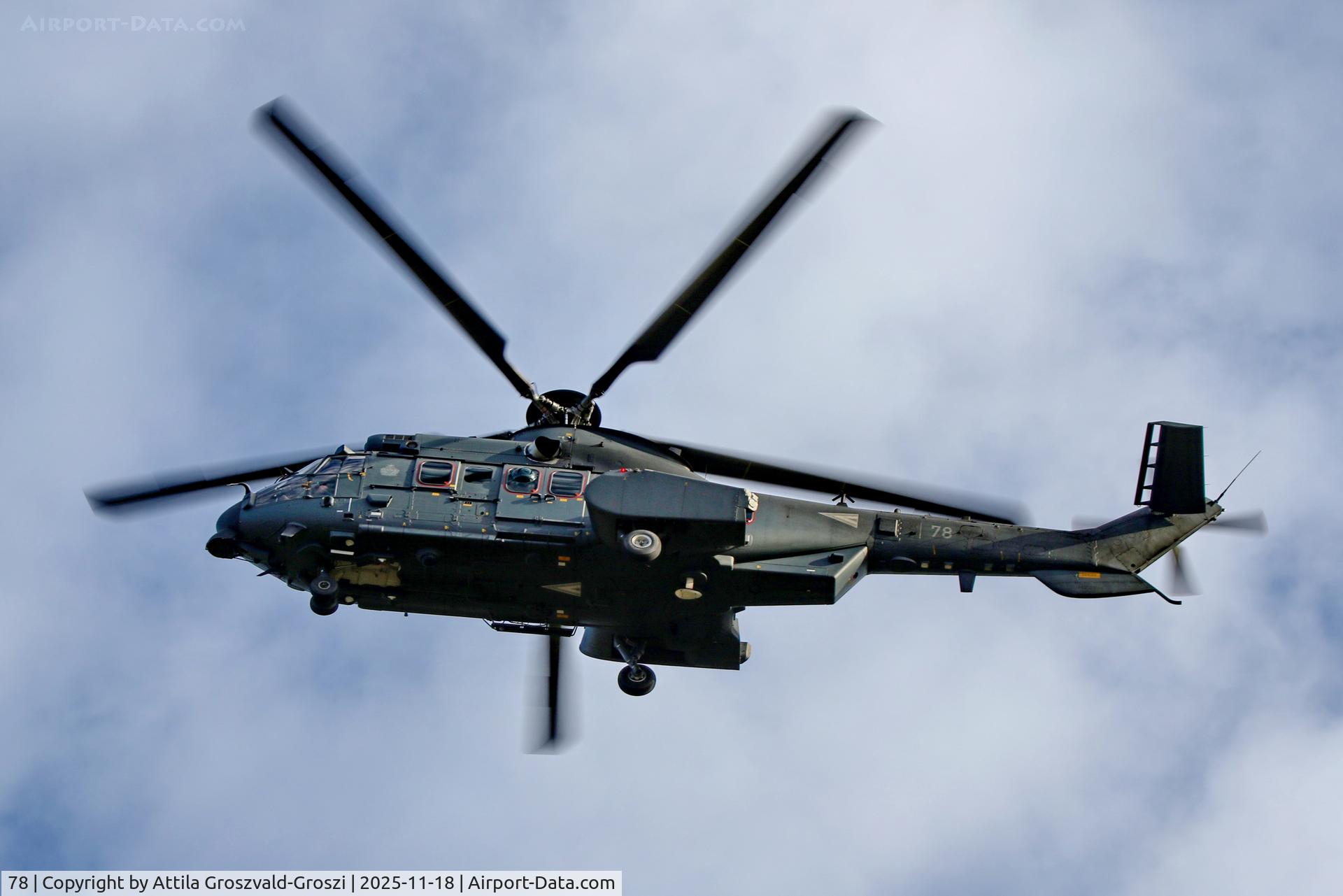 78, 2024 Airbus Helicopters H225M C/N 3141, Veszprém, Jutas-újmajor, Training base of the Hungarian Air Force.